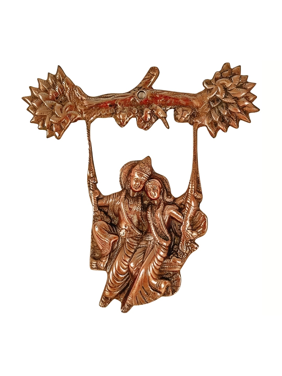 

apka mart Brown Radha Krishna Wall Hangings, Copper