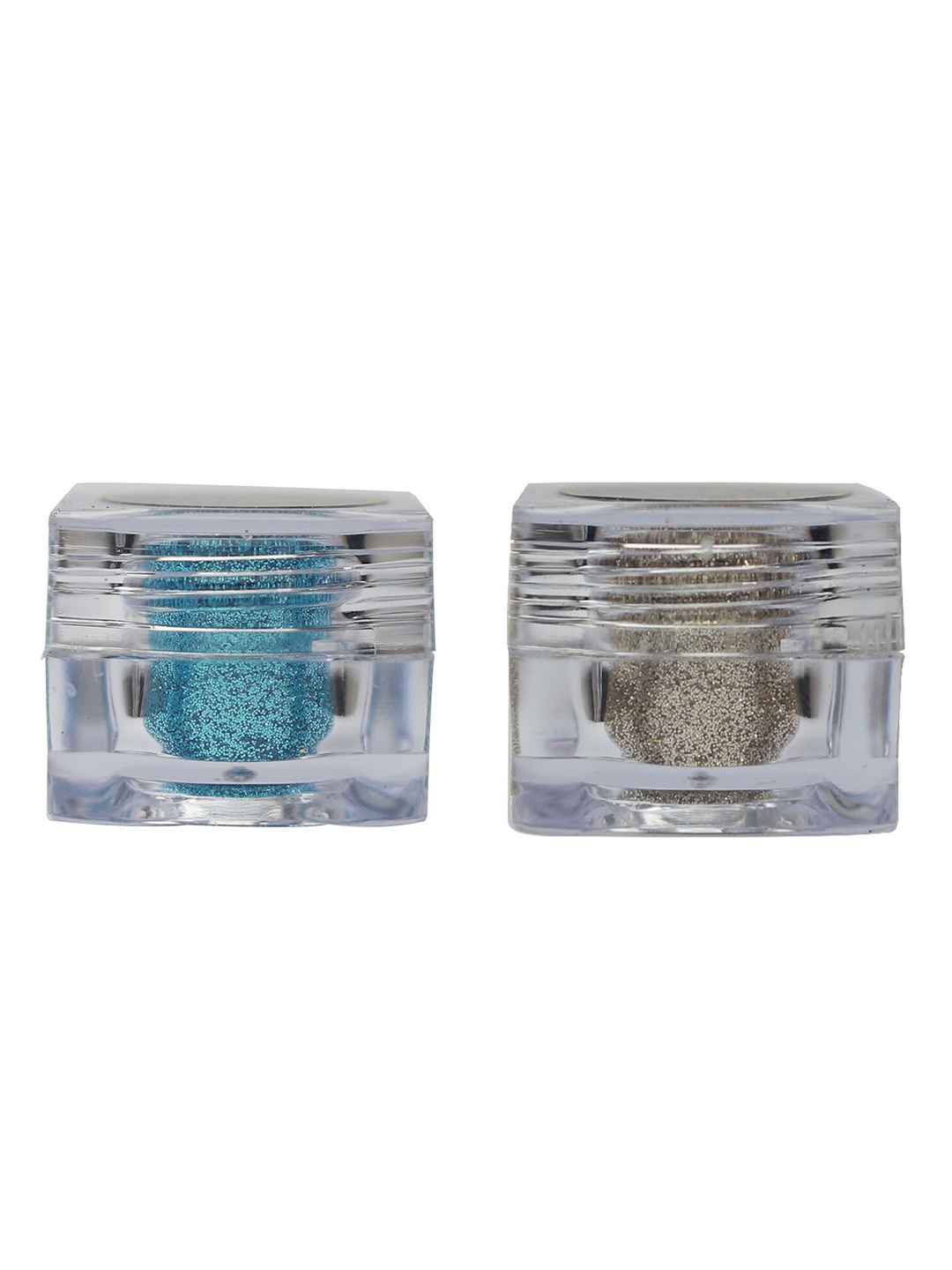 

Veoni BELLE Set of 2 HD Holographic Glitter Eyeshadow - 5 g each, Turquoise blue