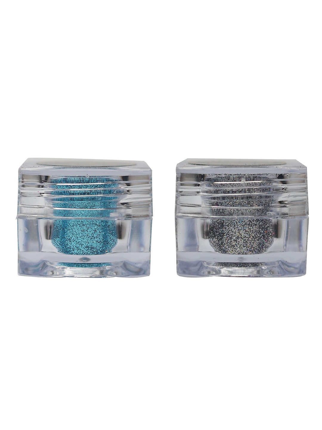 

Veoni BELLE Set of 2 Holographic Glitter Eye Pigment 5g Each - Dark Starlit+Turquoise Blue