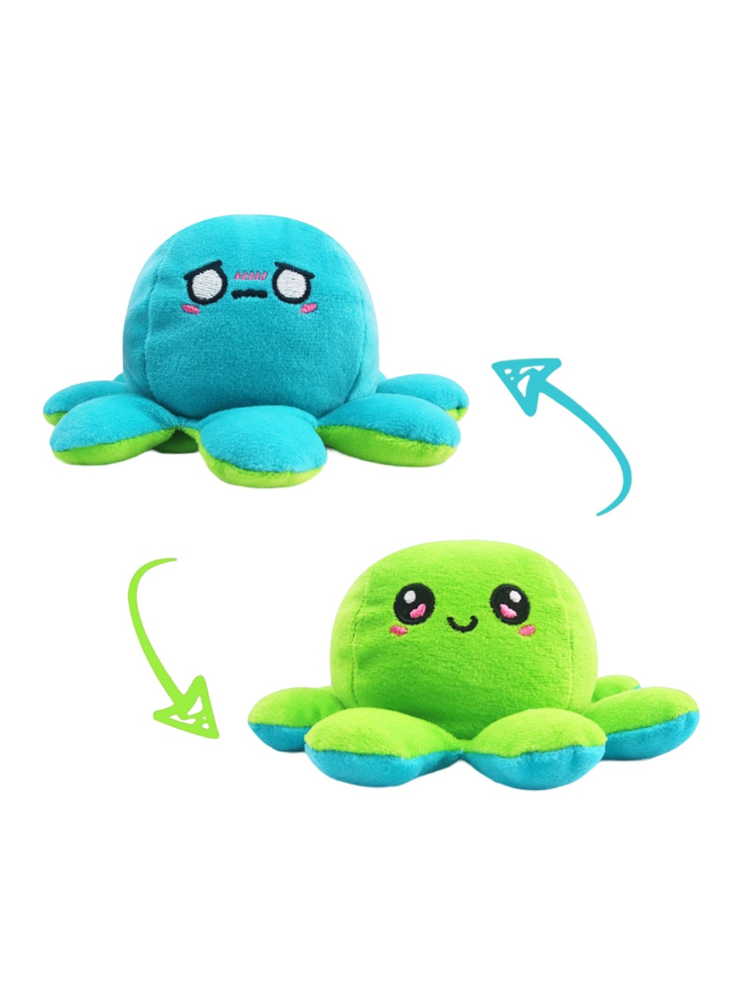 

CareDone Reversible Octopus Soft Toy, Blue