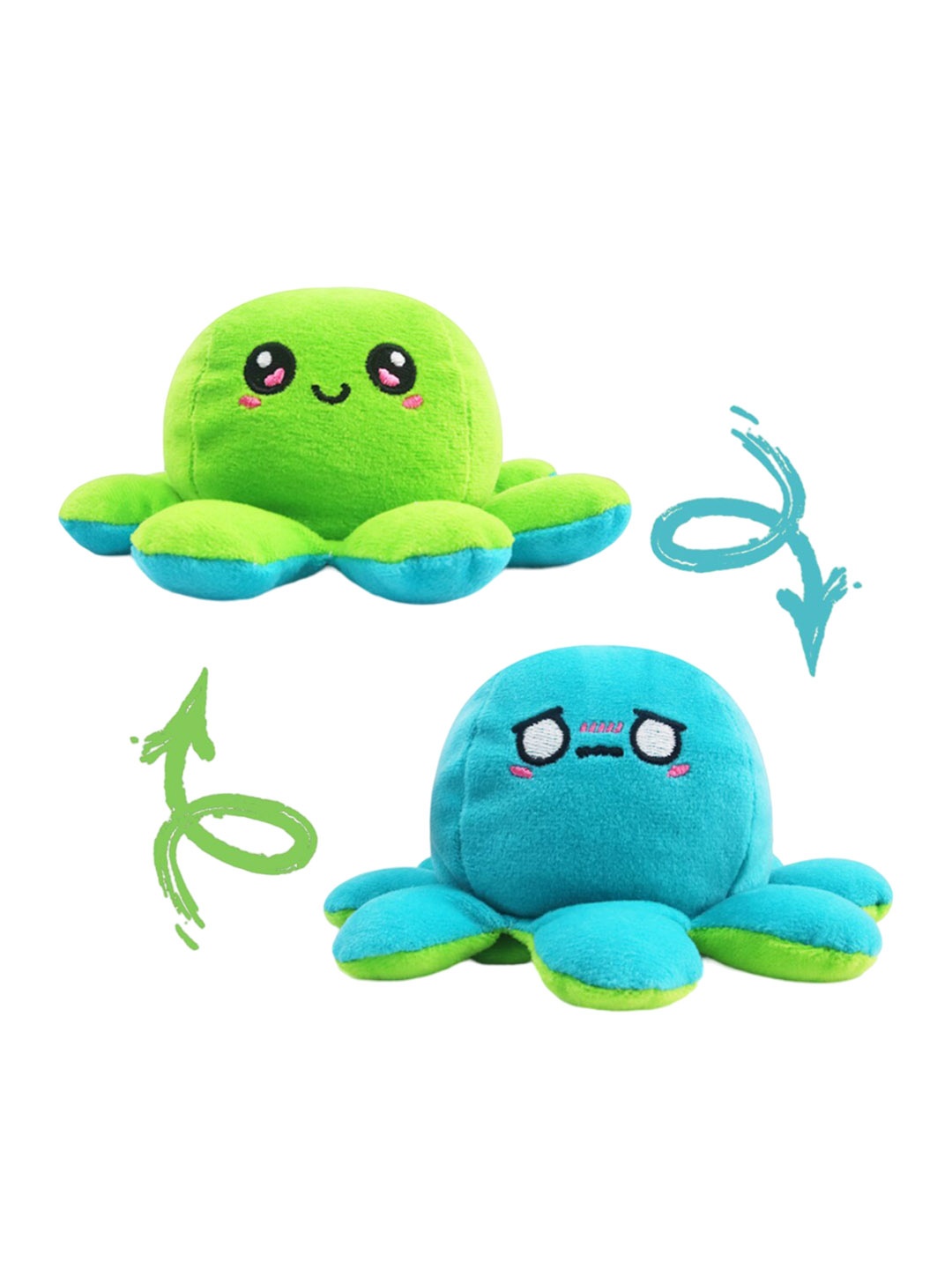 

CareDone Reversible Octopus Soft Toy, Blue