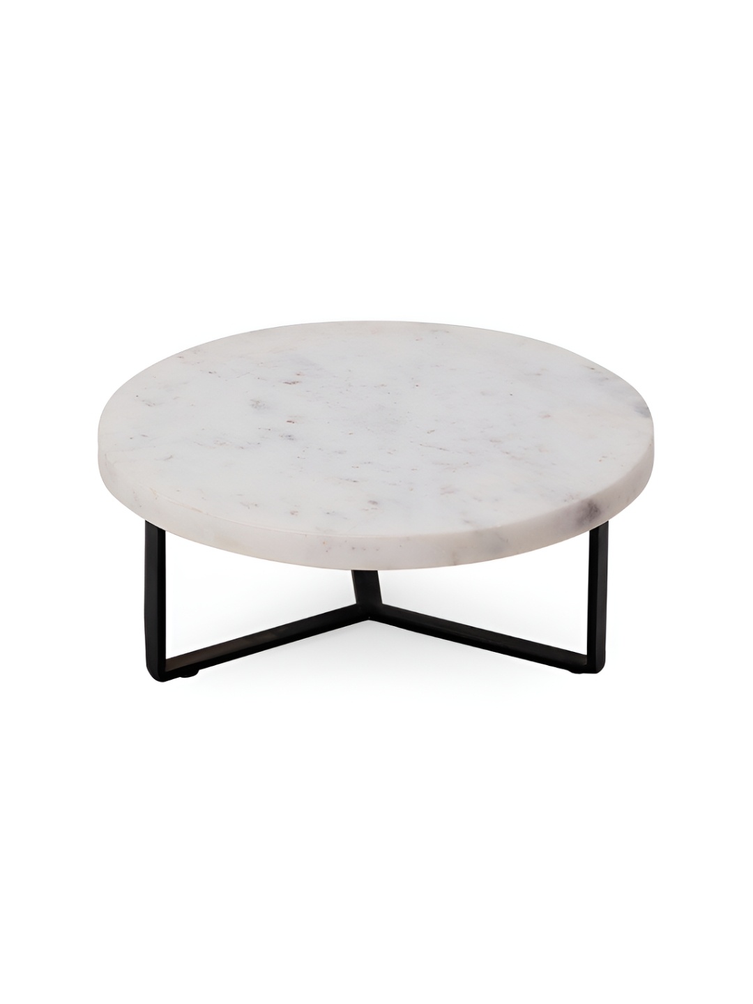 

CASA DECOR Black & White Stoneware Easy to Clean Cake Stand