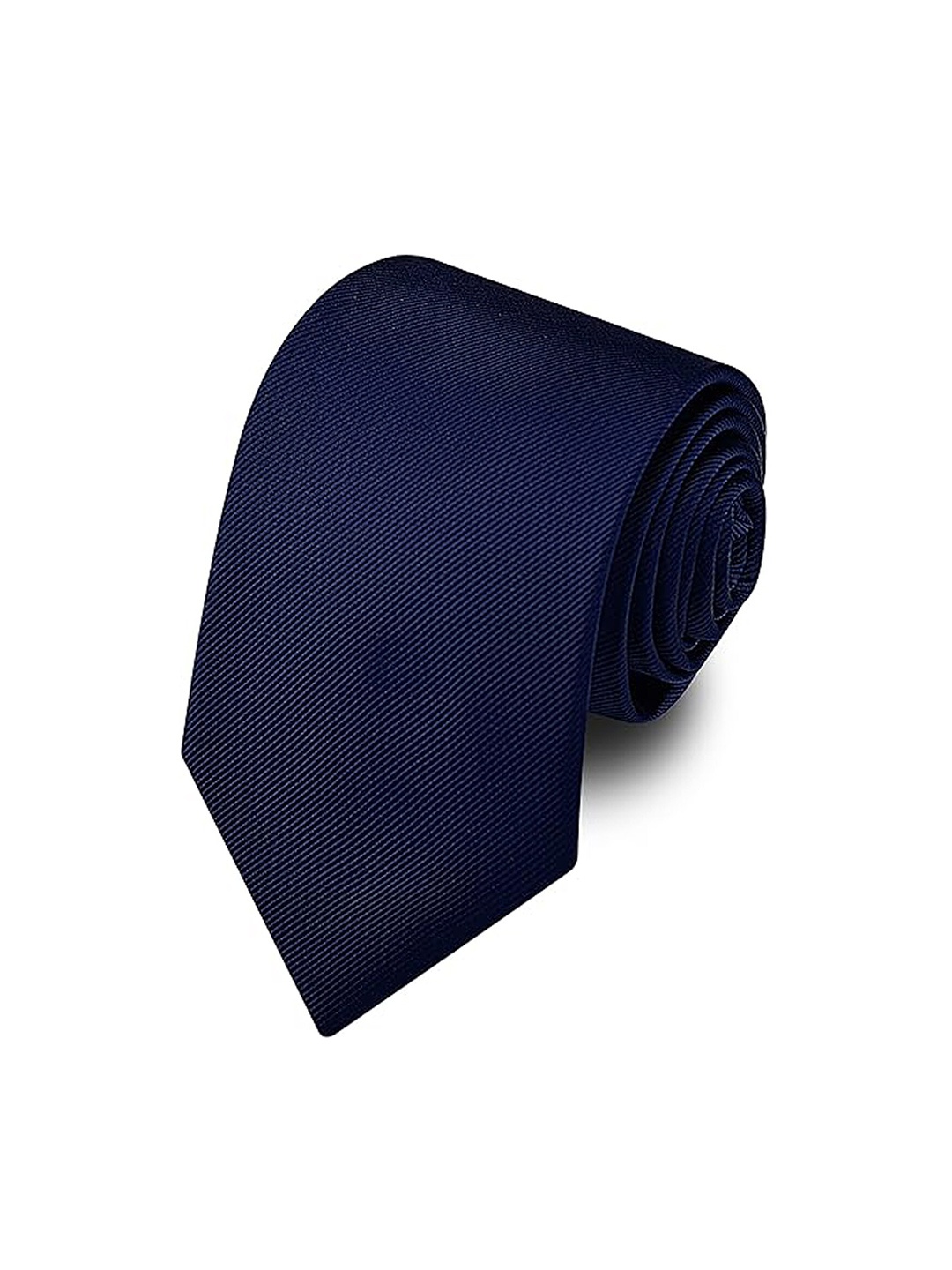 

KAEZRI Men Woven Design Skinny Tie, Navy blue