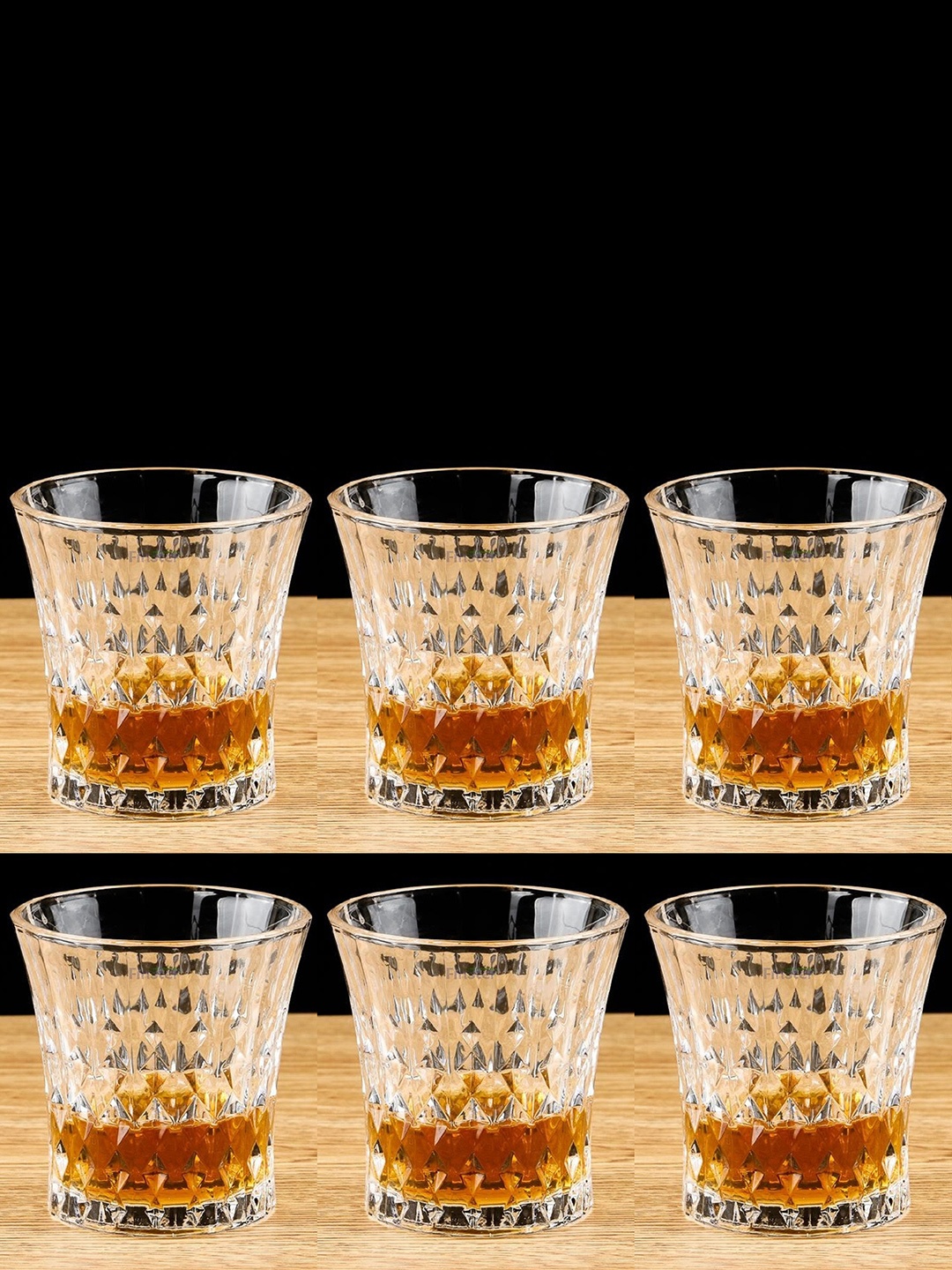 

FINSTER Transparent 6 Pieces Easy to Clean Whisky Glass 320 ml