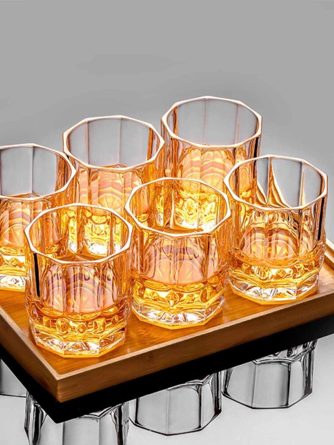 

FINSTER Transparent 6 Pieces Easy to Clean Whisky Glass 300 ml