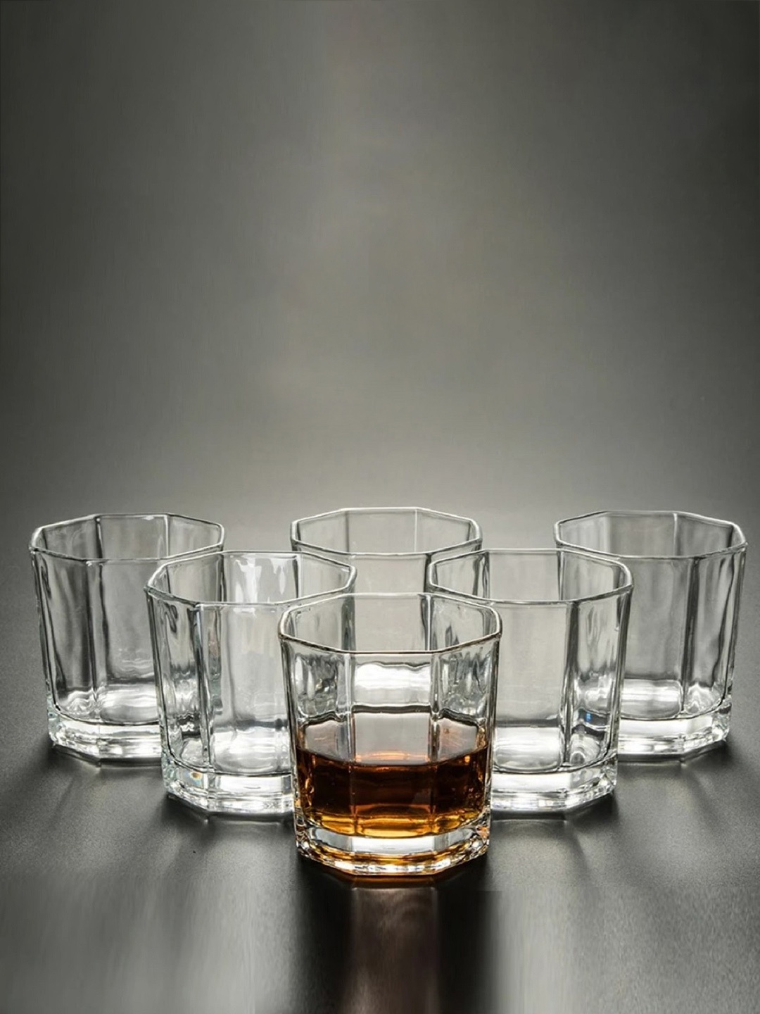 

FINSTER Transparent 6 Pieces Easy to Clean Whisky Glass 320 ml