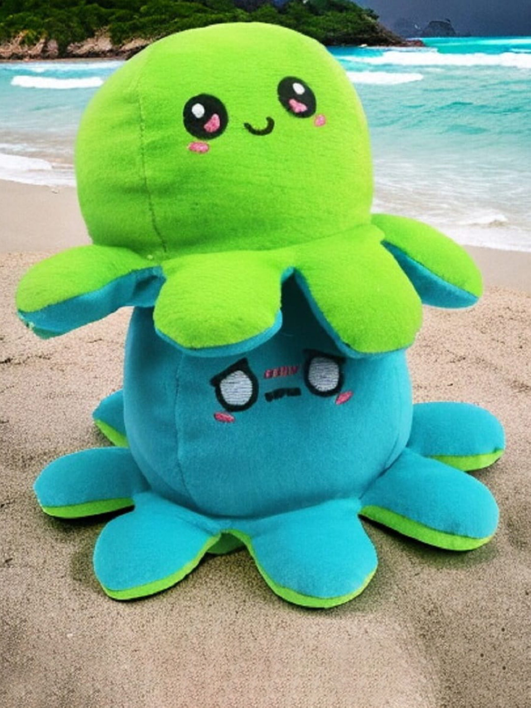 

CareDone Reversible Octopus Soft Toy, Blue