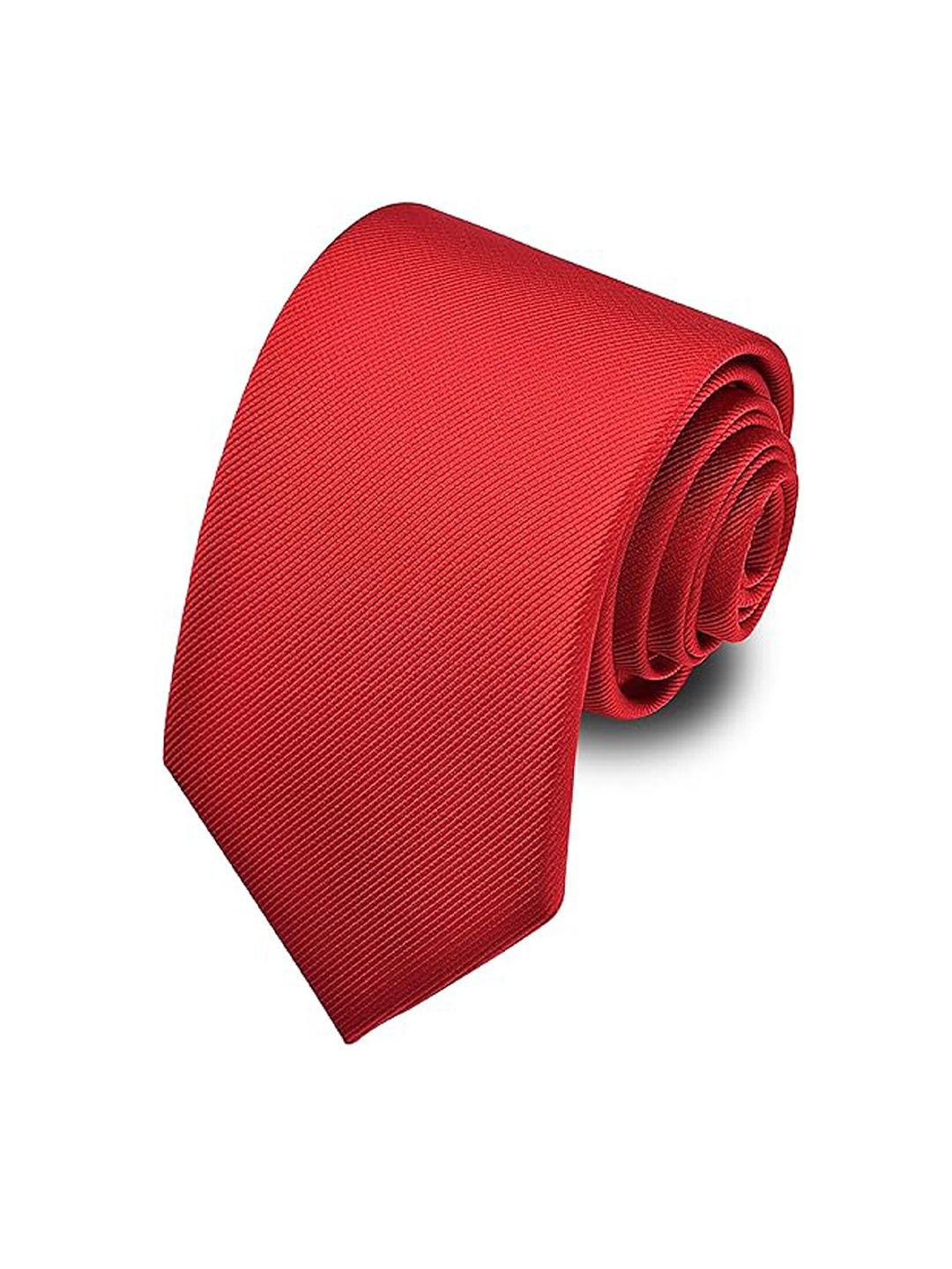 

KAEZRI Men Skinny Tie, Red