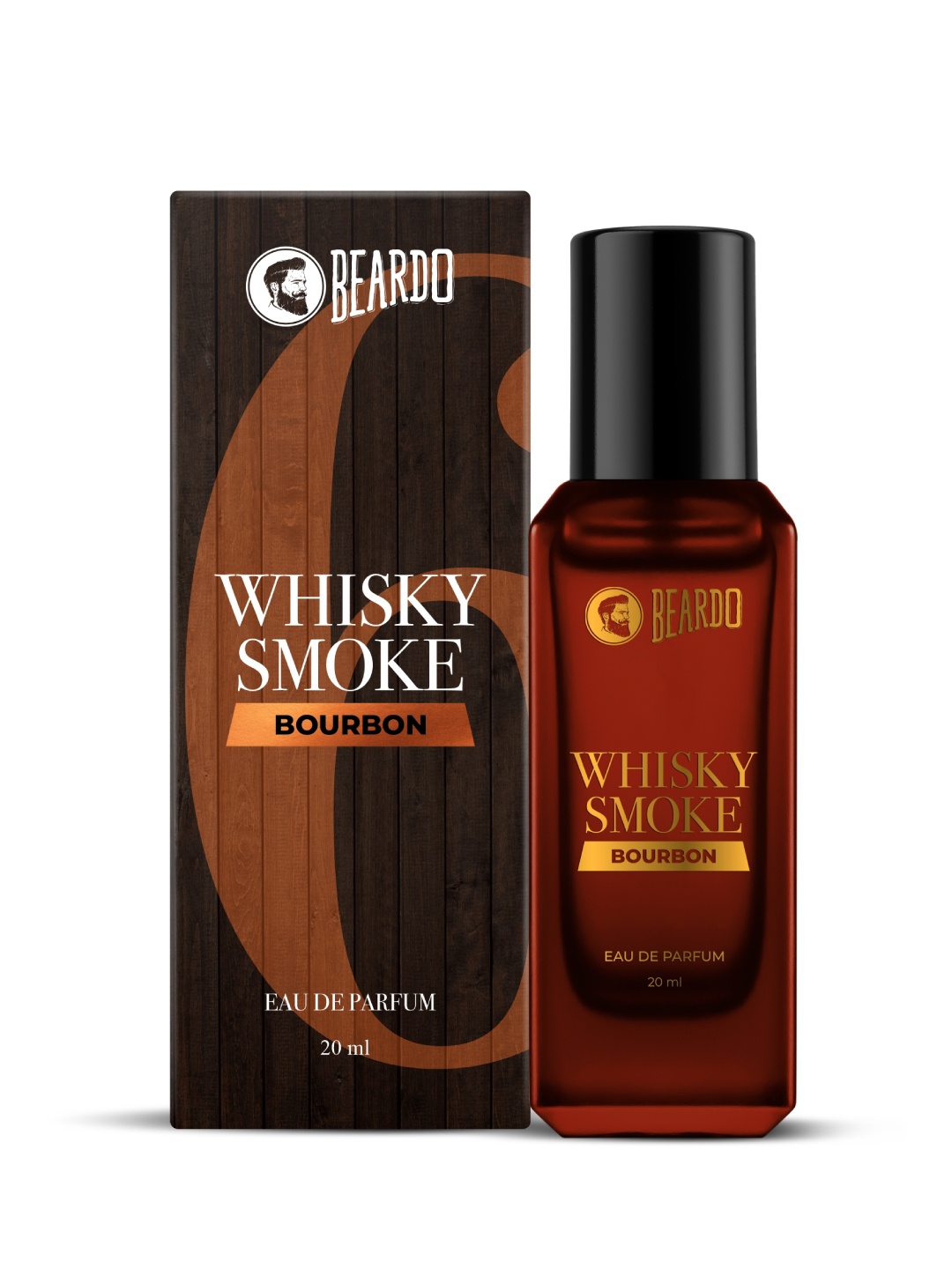 

BEARDO Men Whisky Smoke Bourbon Long Lasting Eau De Parfum - 20 ml, Brown