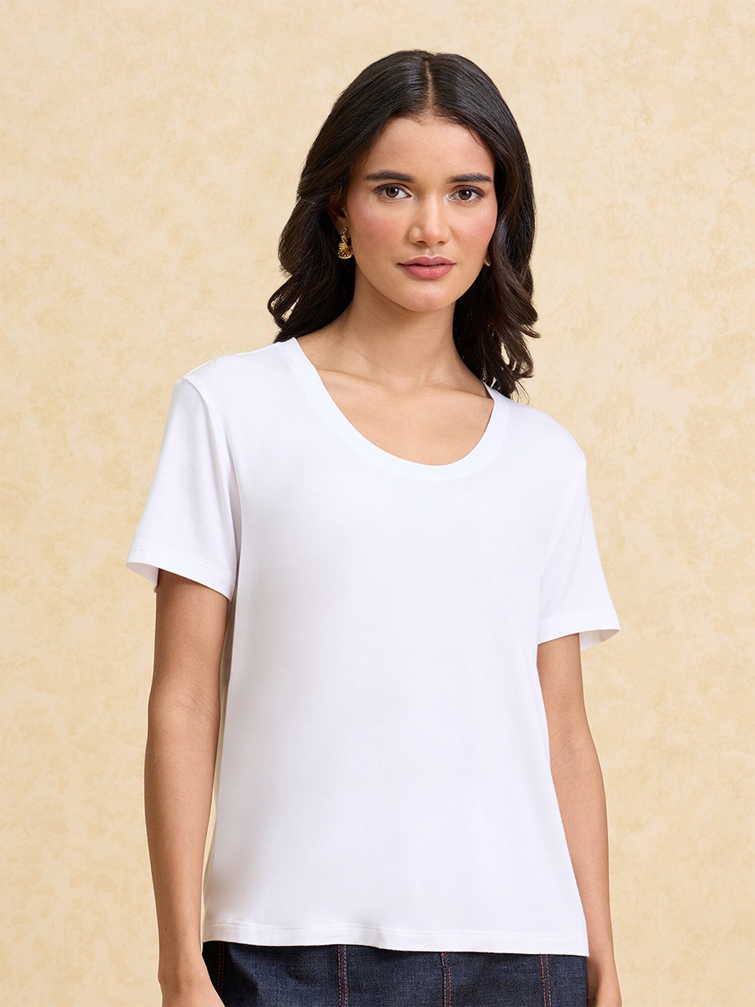 

20Dresses White ss24 Round Neck Short Sleeves Regular T-shirt