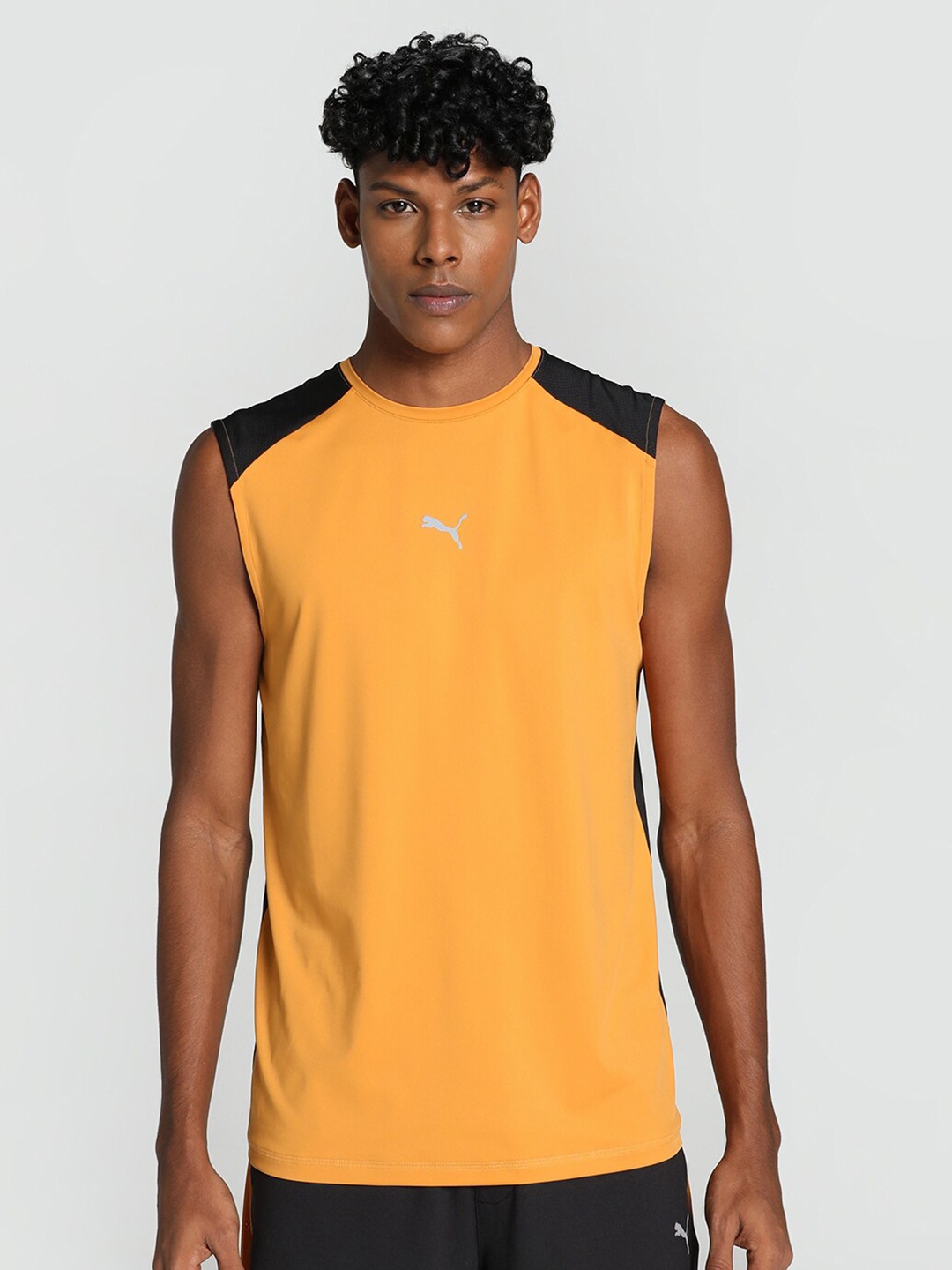 

one8 x PUMA Slim Fit Training Singlet T-shirt, Orange