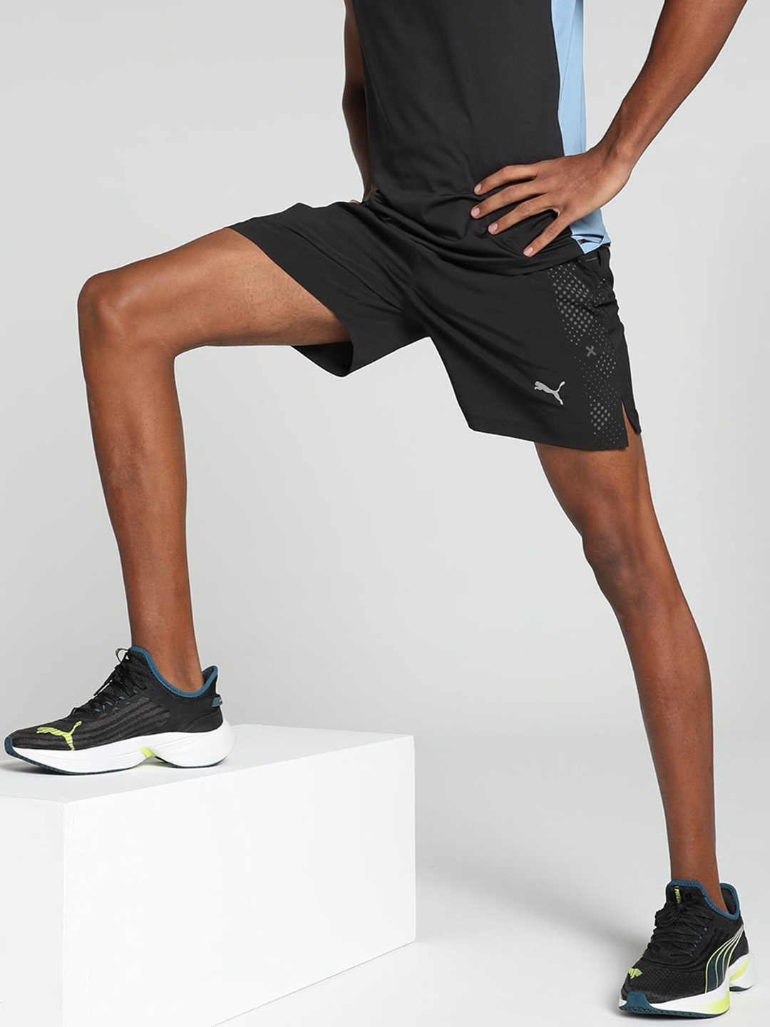 one8 x PUMA Men Woven Training Sports Shorts, Black