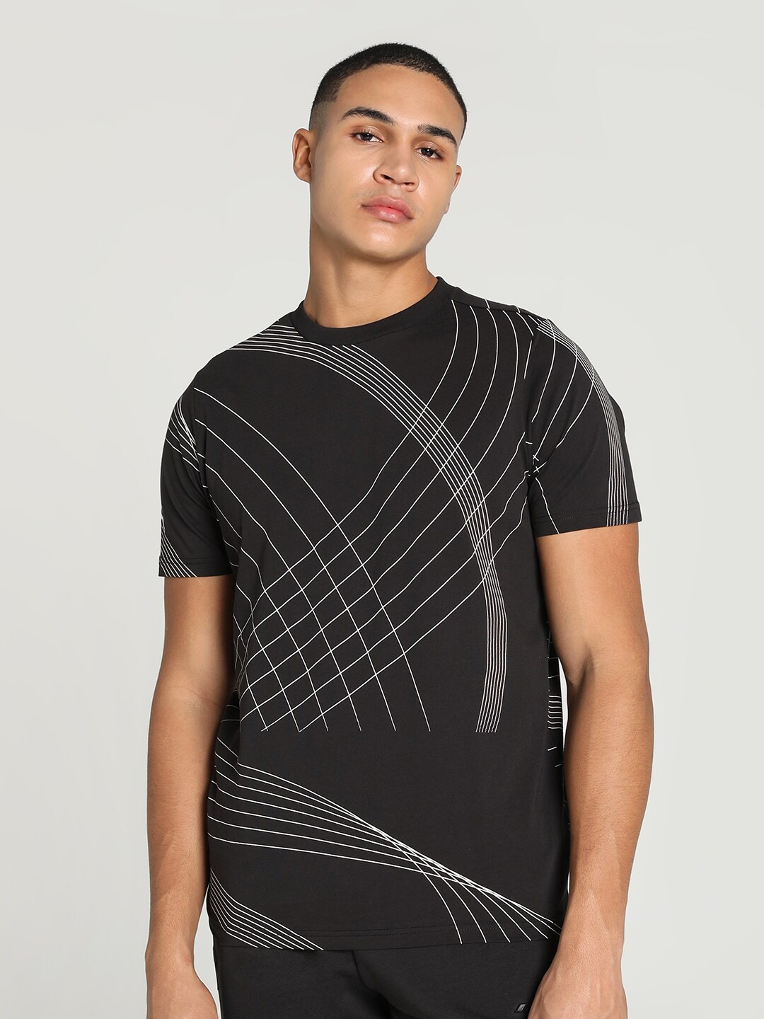 

PUMA Motorsport Mercedes-AMG Petronas Logo Printed Cotton T-shirt, Black
