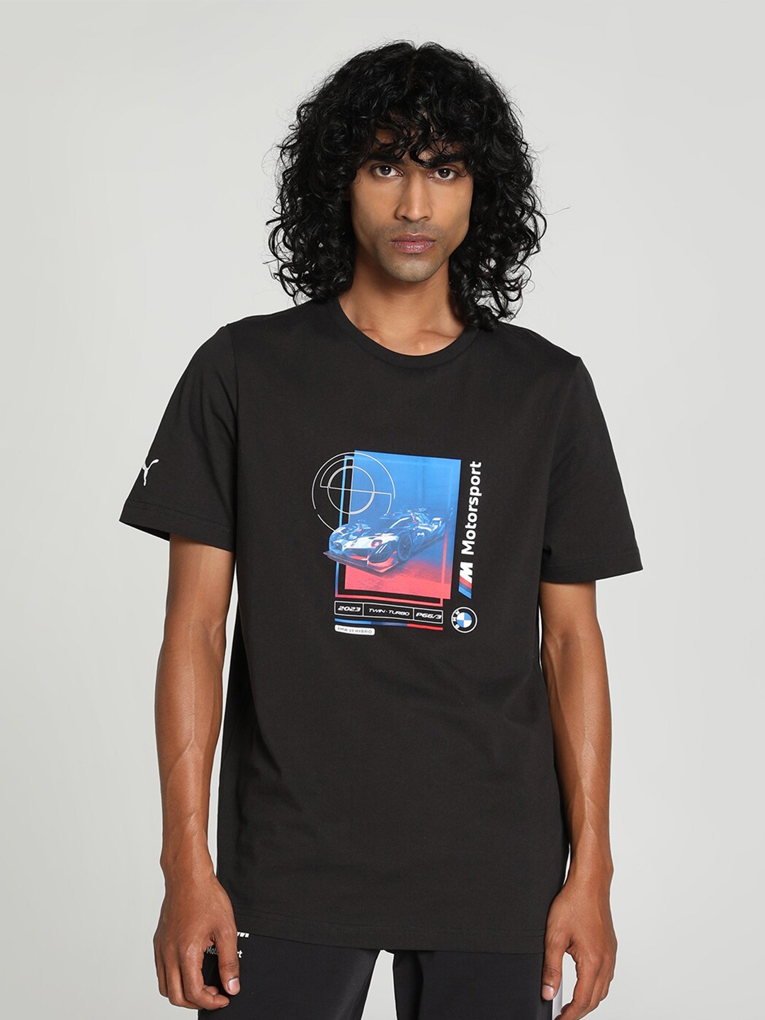 

PUMA Motorsport Graphic Printed T-shirt, Black