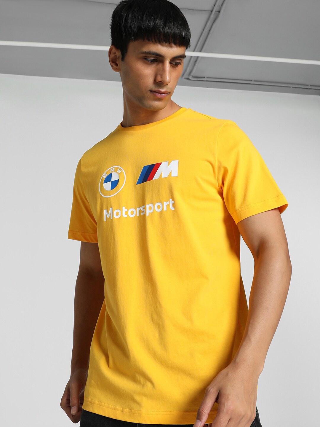 

PUMA Motorsport Typography Printed Cotton T-shirt, Orange