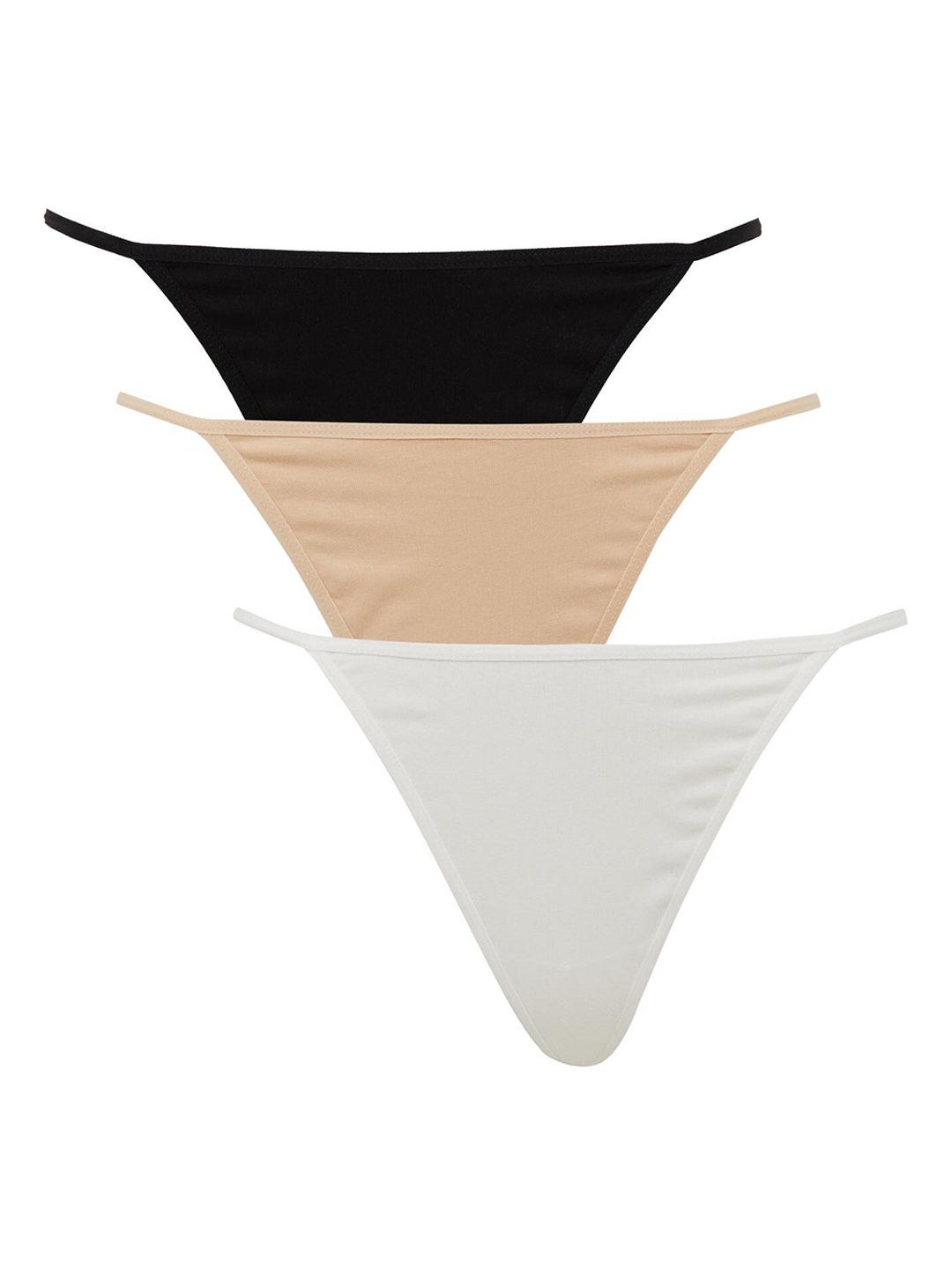 

DeFacto Pack of 3 Cotton Bikini Briefs 233984465, Black