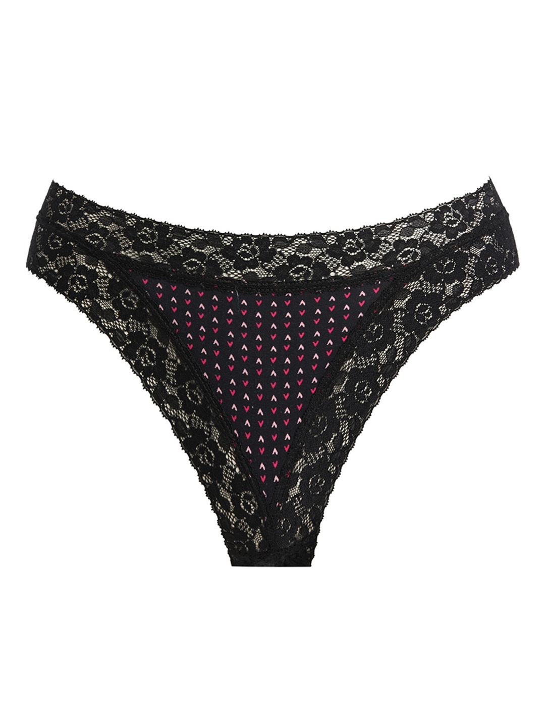 

DeFacto Printed Mid-Rise Bikini Briefs 233931057, Black
