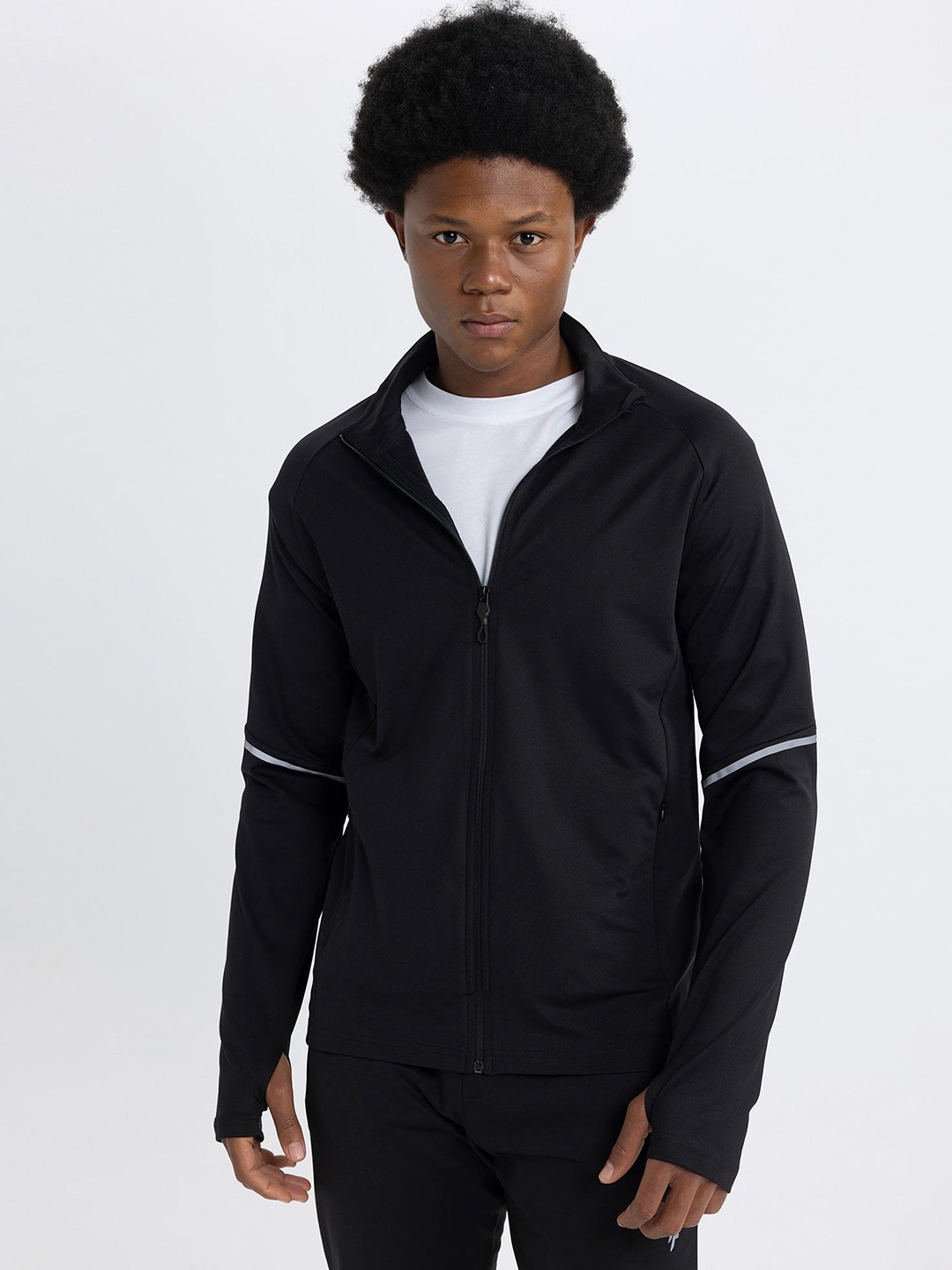 

DeFacto Mock Collar Bomber Jacket, Black