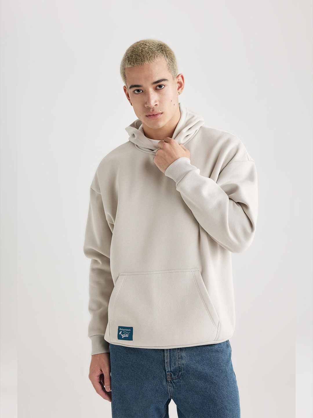

DeFacto Hooded Long Sleeves Sweatshirt, Grey