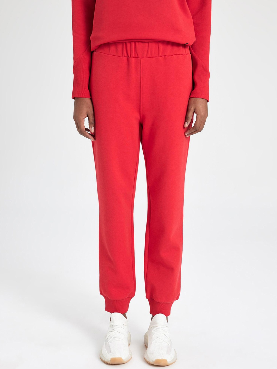 

DeFacto Women Mid Rise Joggers, Pink