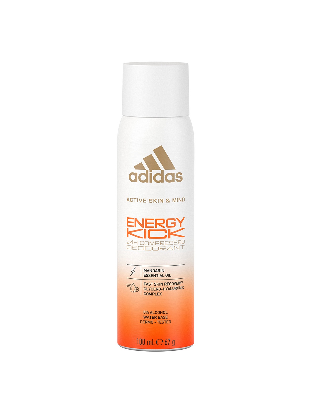 

ADIDAS Men Energy Kick 24H Compressed Deodorant - 67 g, White