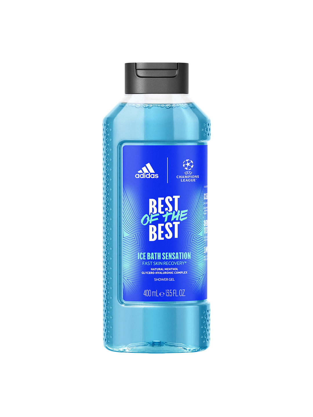 

ADIDAS Men UEFA Best of the Best Ice Bath Sensation Shower Gel - 400 ml, Blue