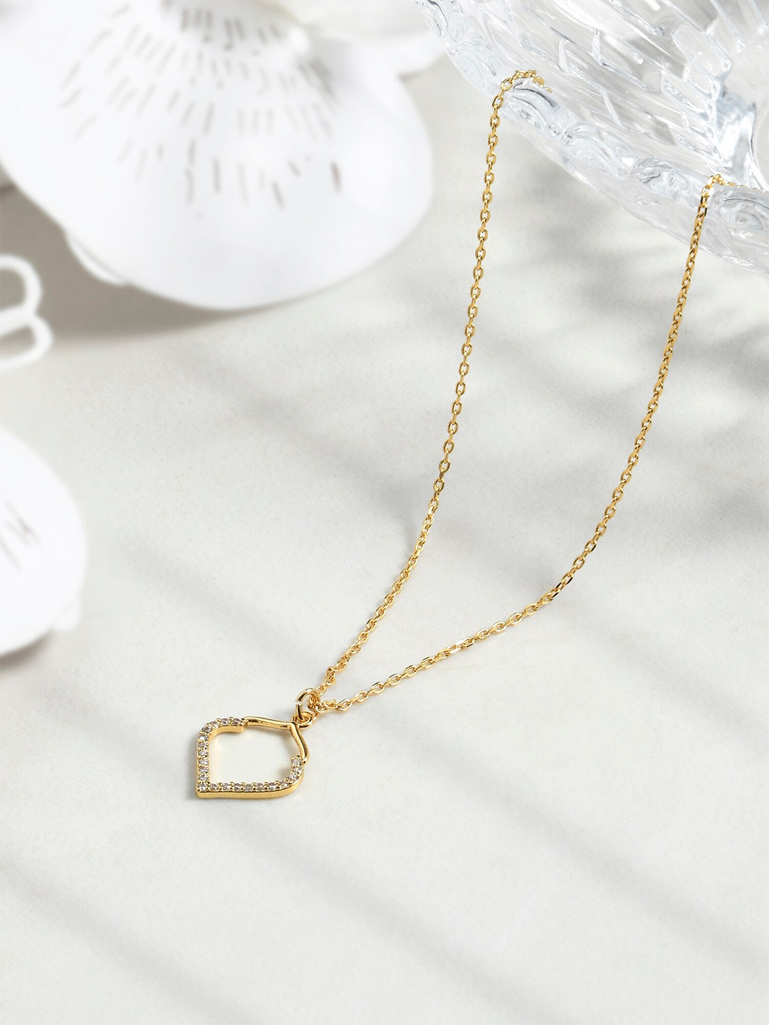 

Accessorize London Women 14K Gold-plated Cubic Zirconia Pendant Necklace