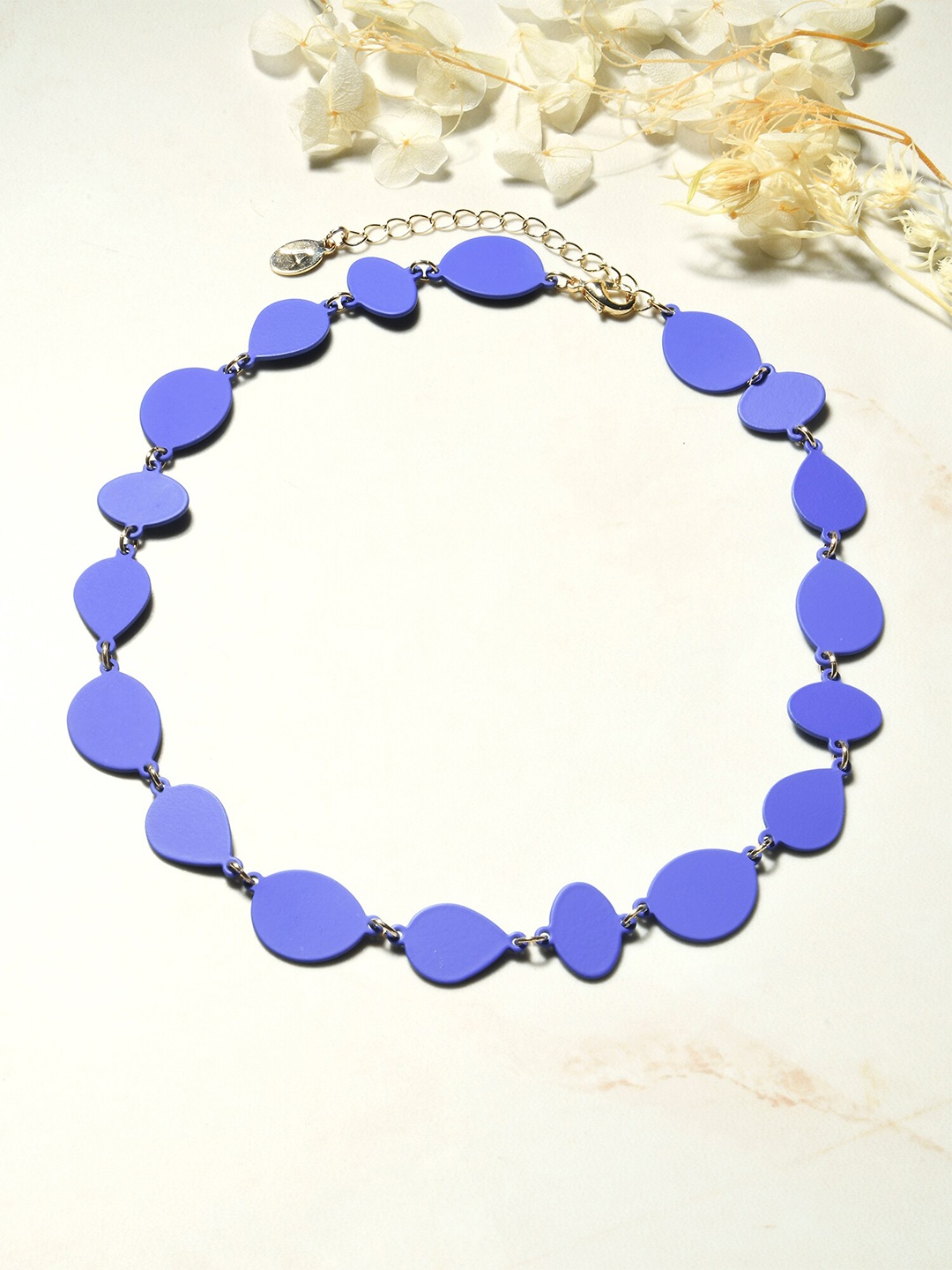

Accessorize London Women Organic Shapes Necklace, Blue