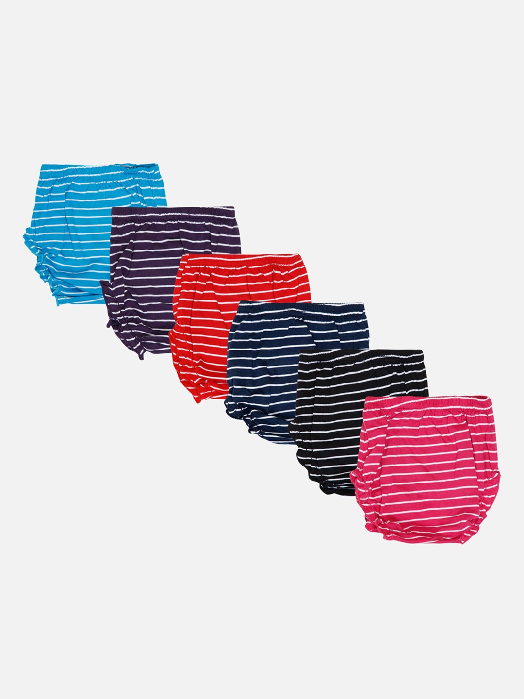 

Bodycare Infants Girls Pack Of 6 Assorted Striped Cotton Basic Briefs