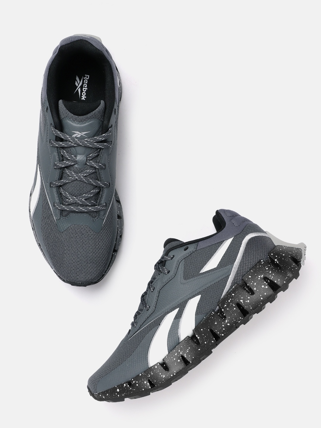 

Reebok Unisex Woven Design Zig Dynamica 4 Adventure Running Shoes, Grey