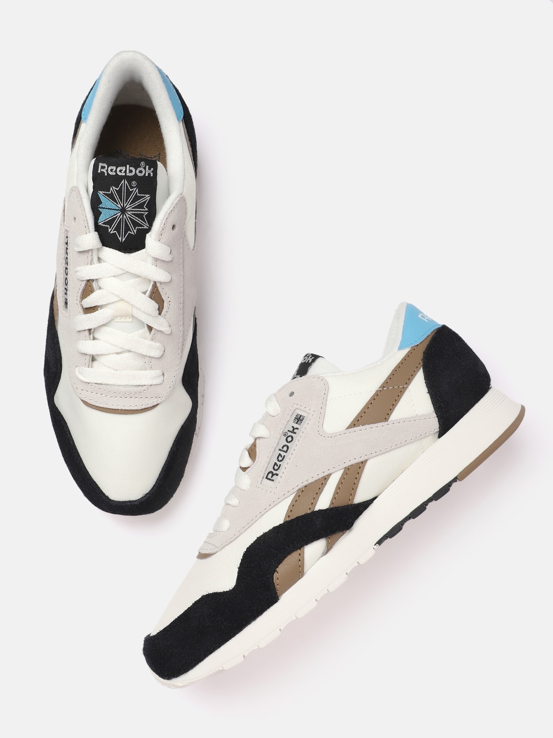 

Reebok Men Colourblocked Classic Nylon Vintage Running Shoes, White