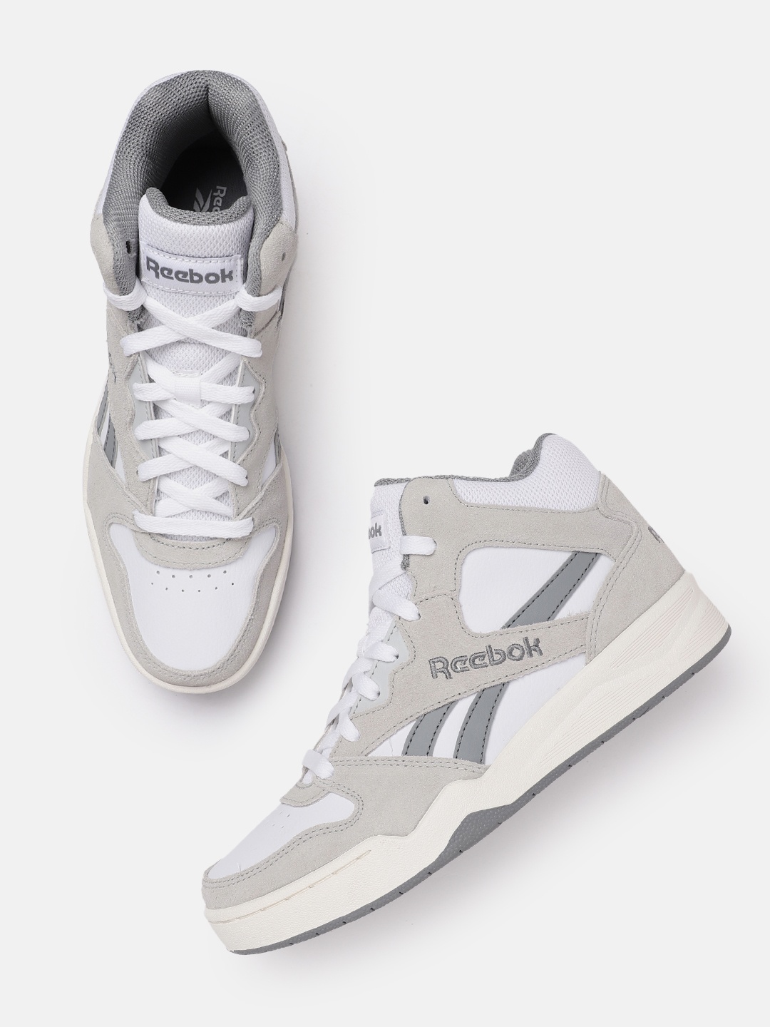 

Reebok Men Colourblocked Royal BB4500 HI2 Basketball Shoes, White