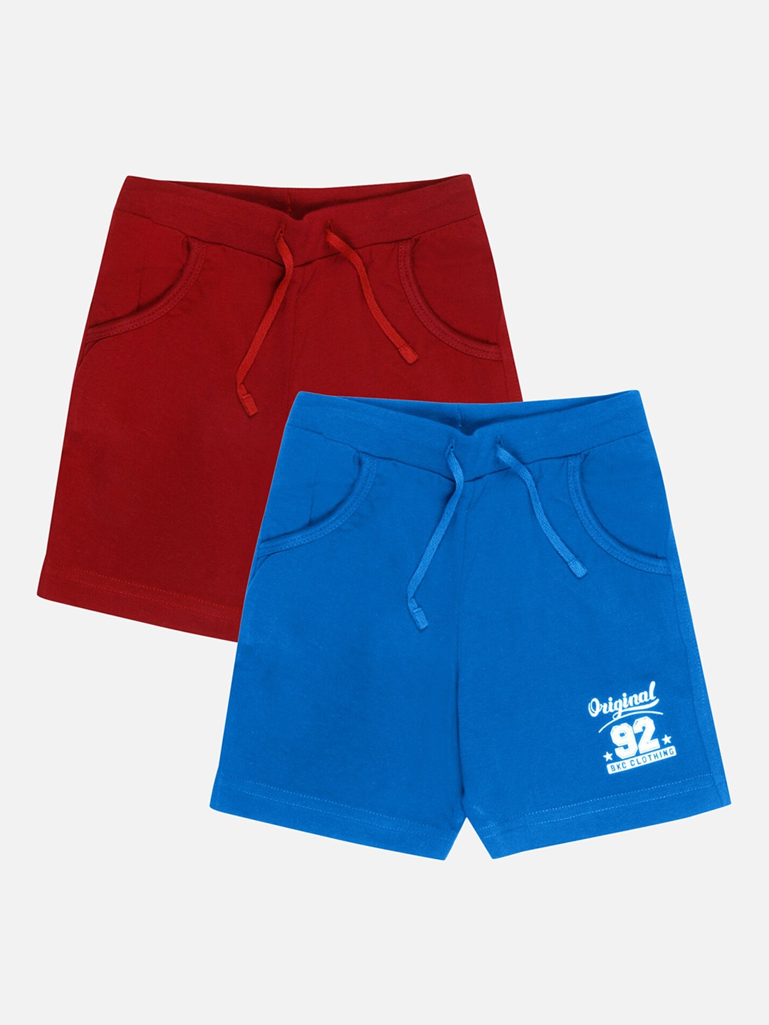 

Bodycare Kids Boys Pack Of 2 Mid-Rise Cotton Shorts, Blue