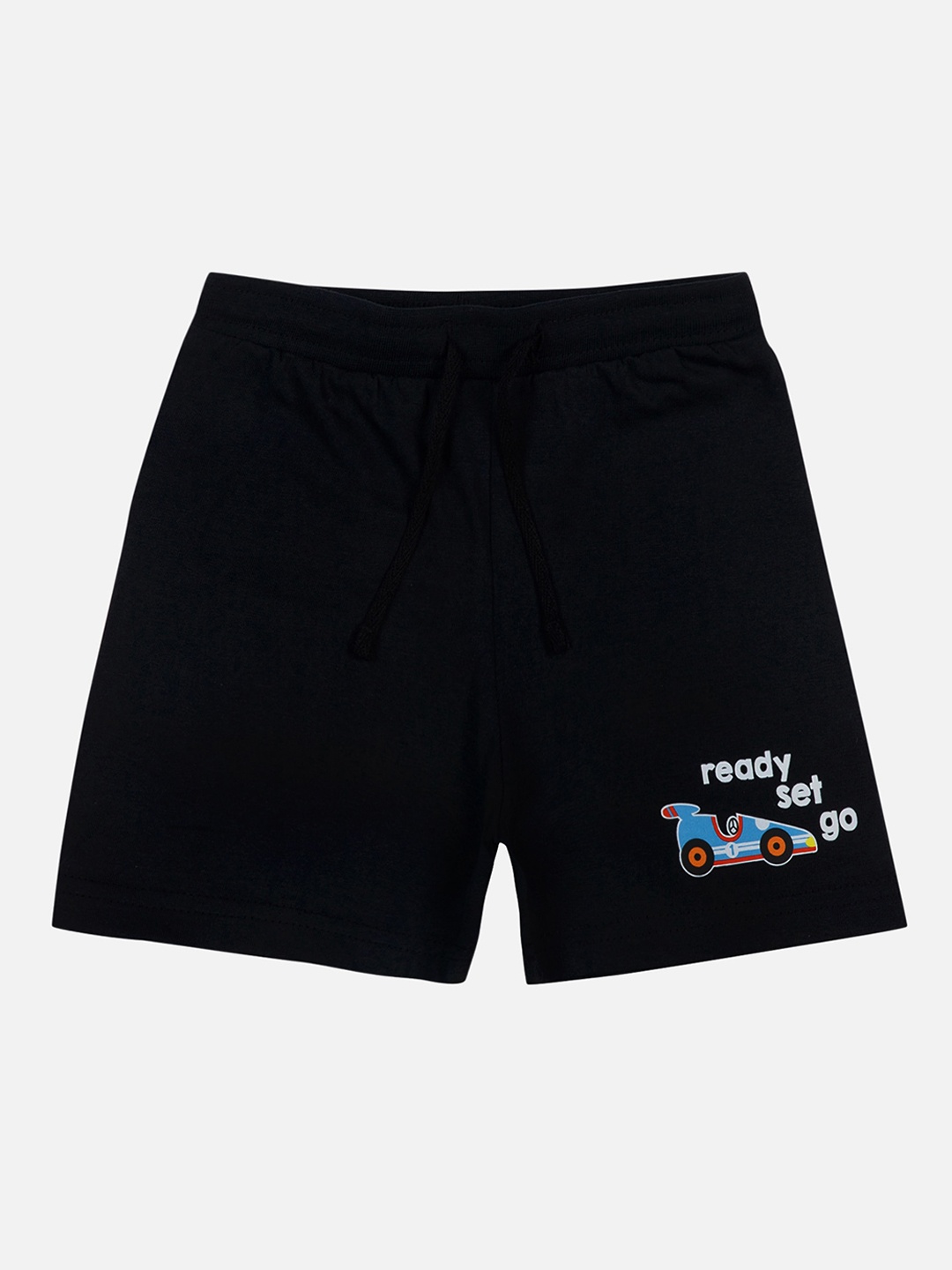 

Bodycare Kids Boys Mid-Rise Cotton Shorts, Black