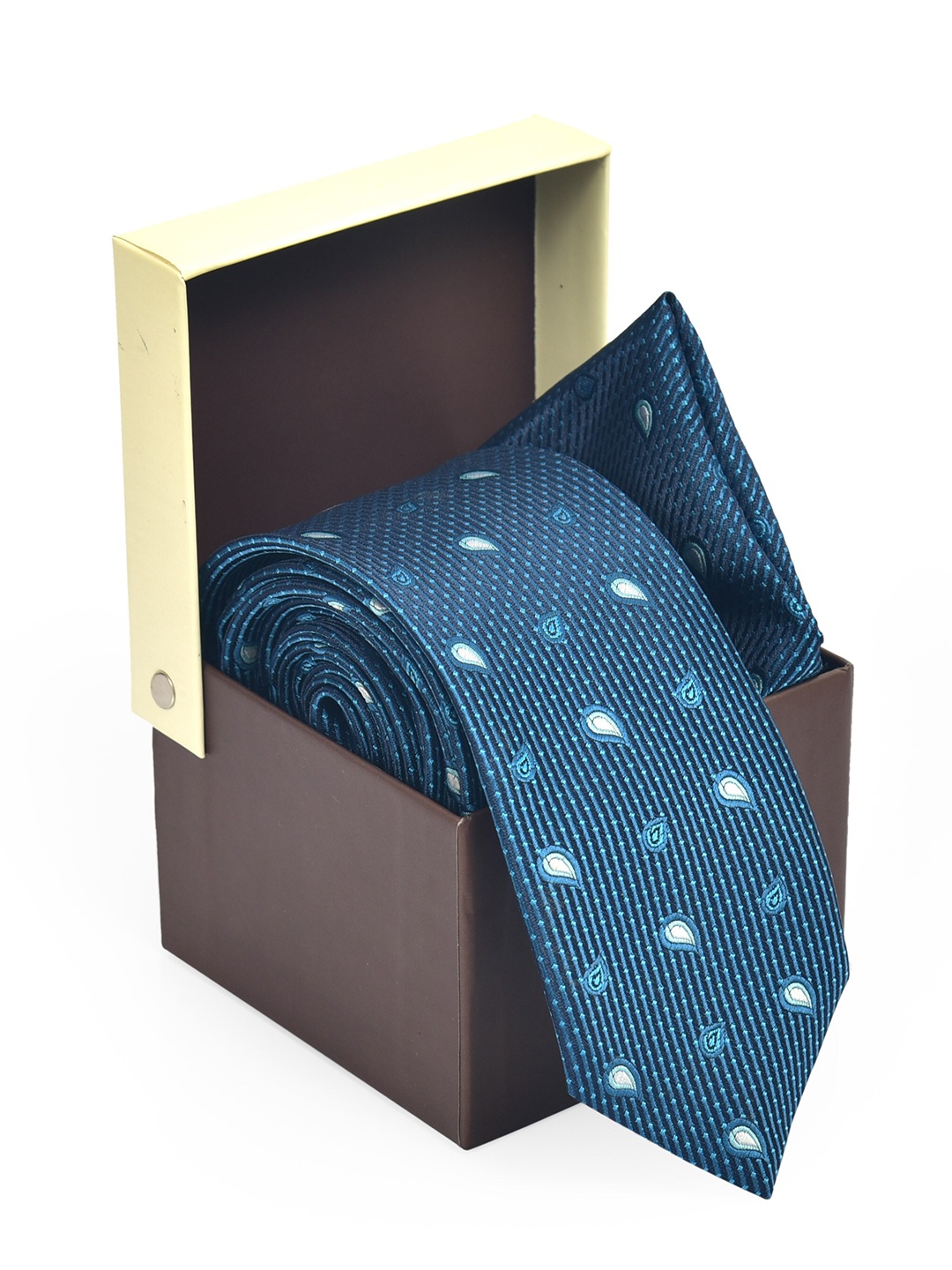 

Hashburys Men Self Design Accessory Gift Set, Blue