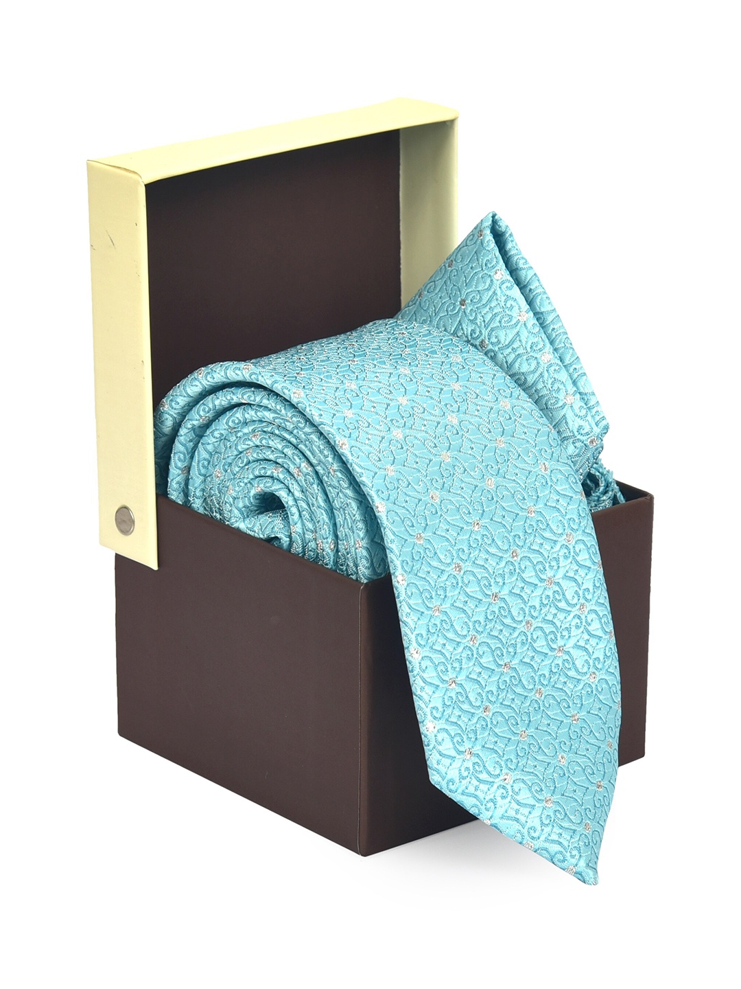 

Hashburys Men Self Design Accessory Gift Set, Turquoise blue