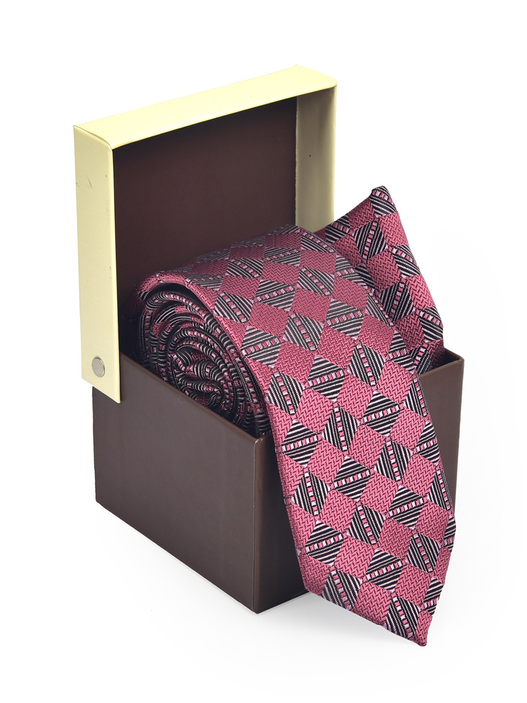 

Hashburys Men Self Design Accessory Gift Set, Pink
