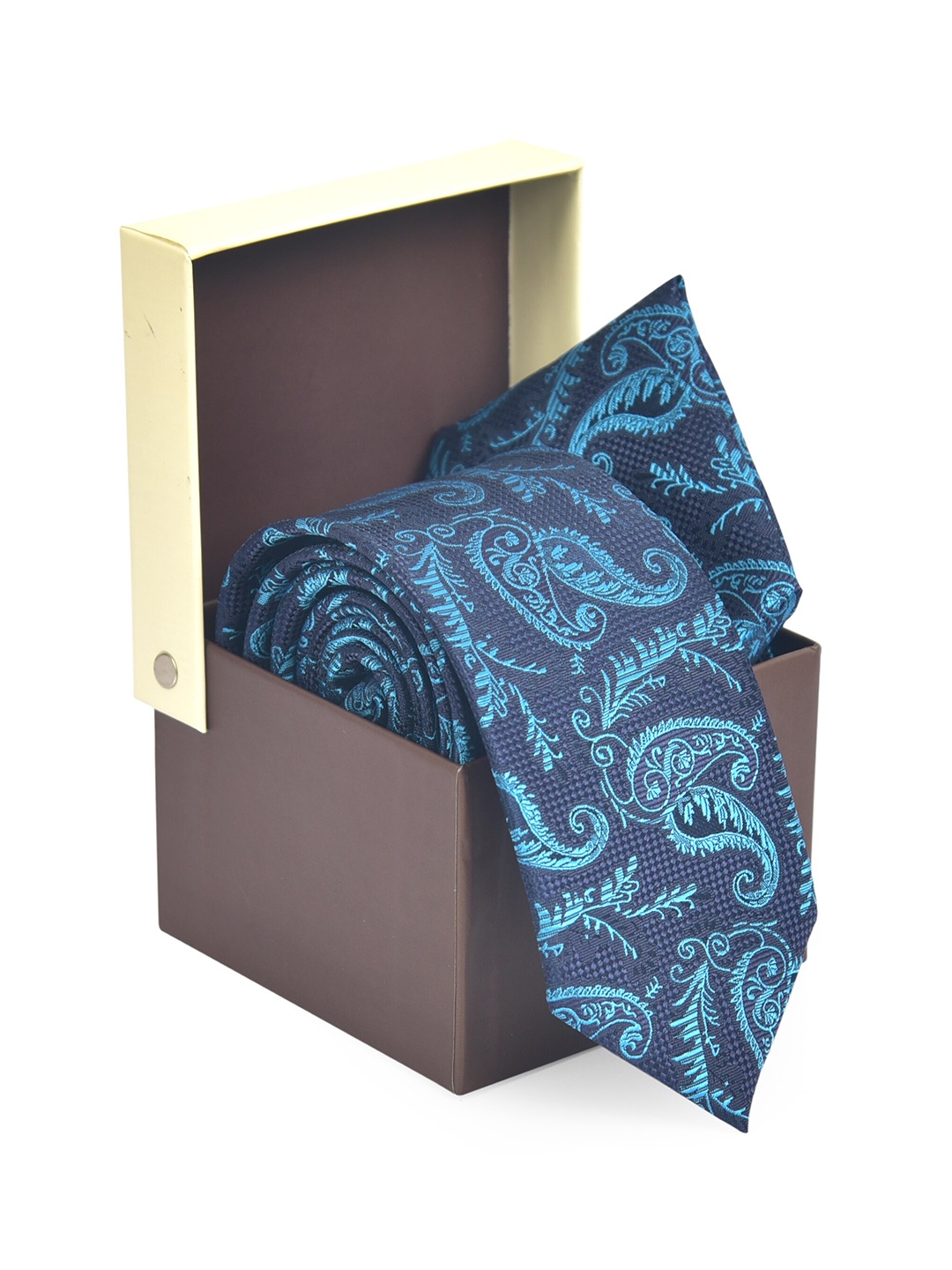 

Hashburys Men Printed Microfabric Accessory Gift Set, Navy blue