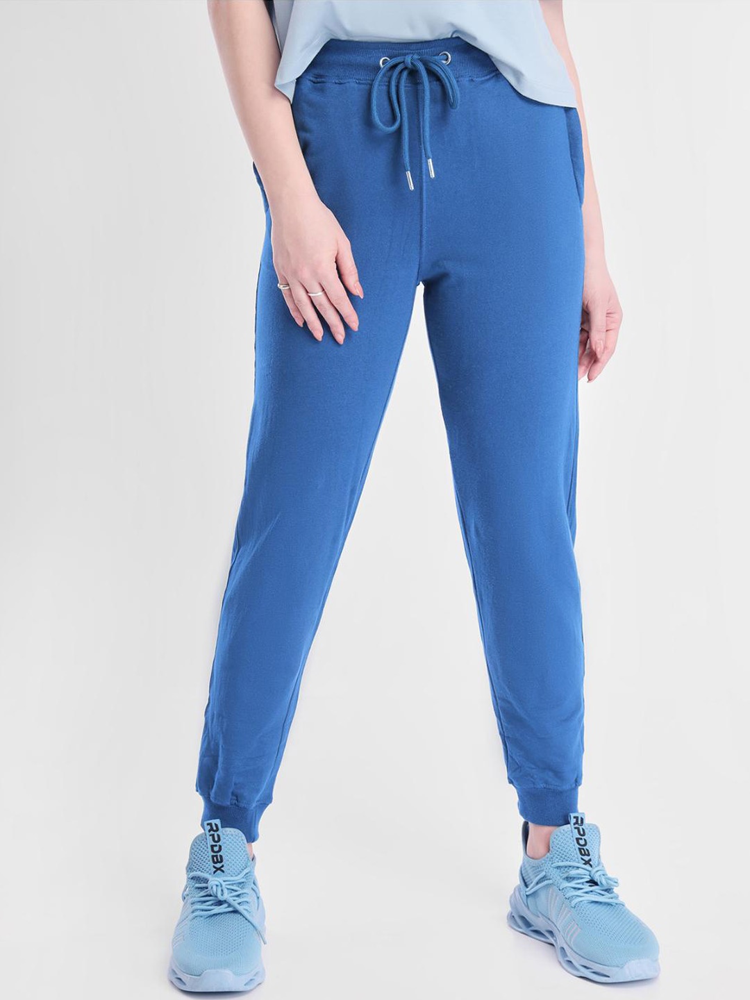 

NOBERO Women Pure Cotton Jogger, Navy blue
