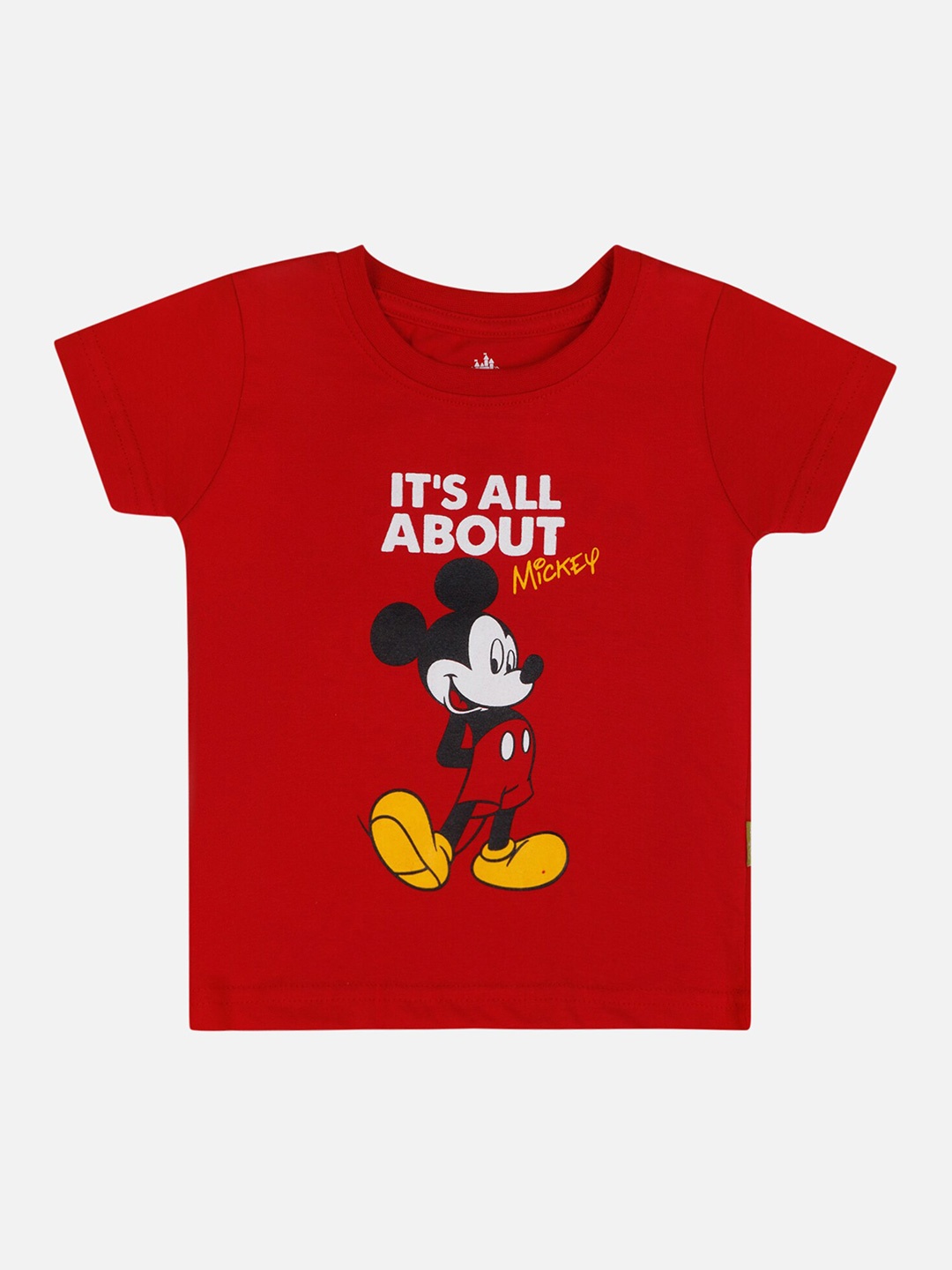

Bodycare Boys Mickey & Friends Printed Cotton T-shirt, Red