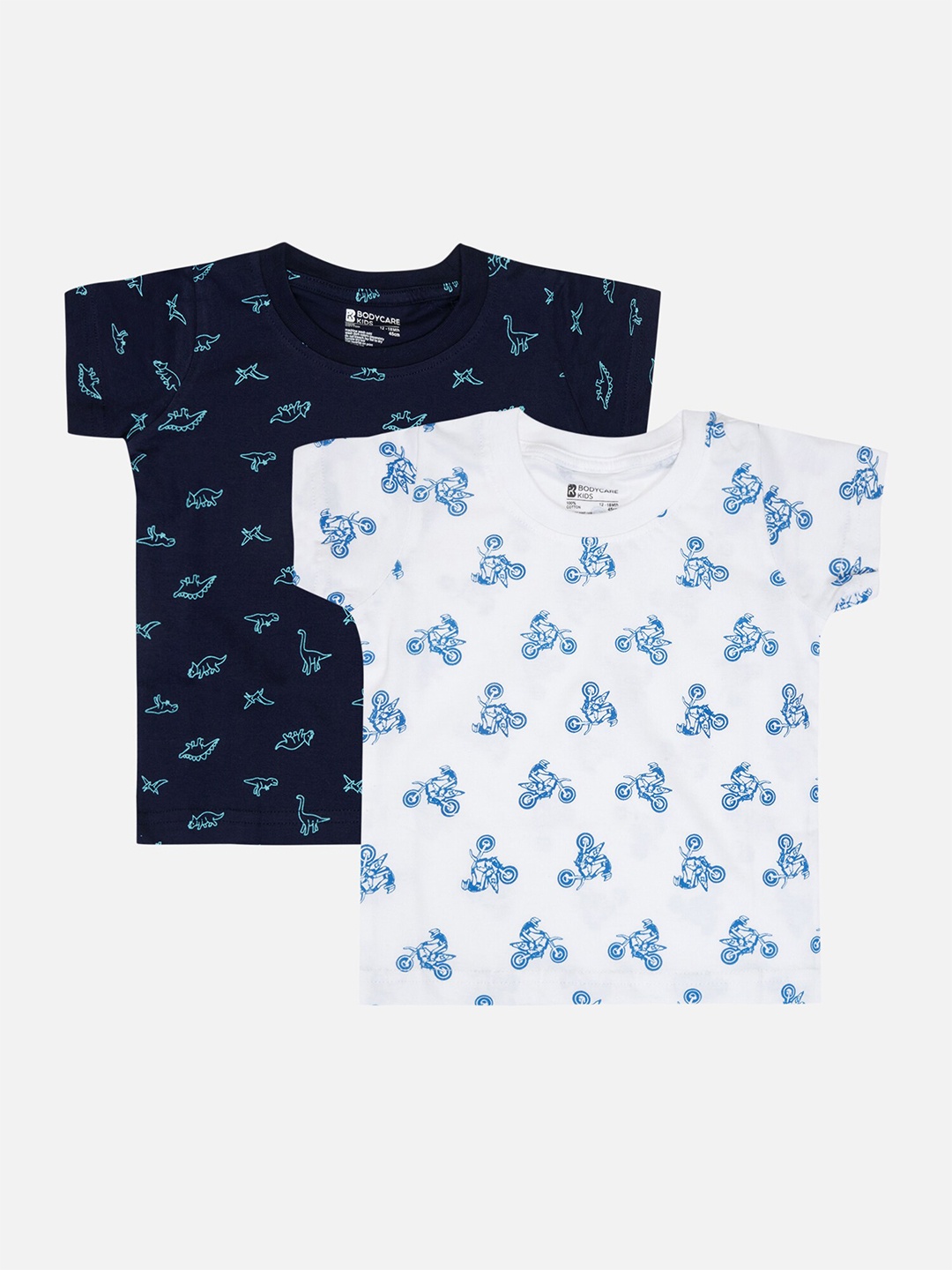 

Bodycare Boys Pack Of 2 Printed Cotton T-shirts, White