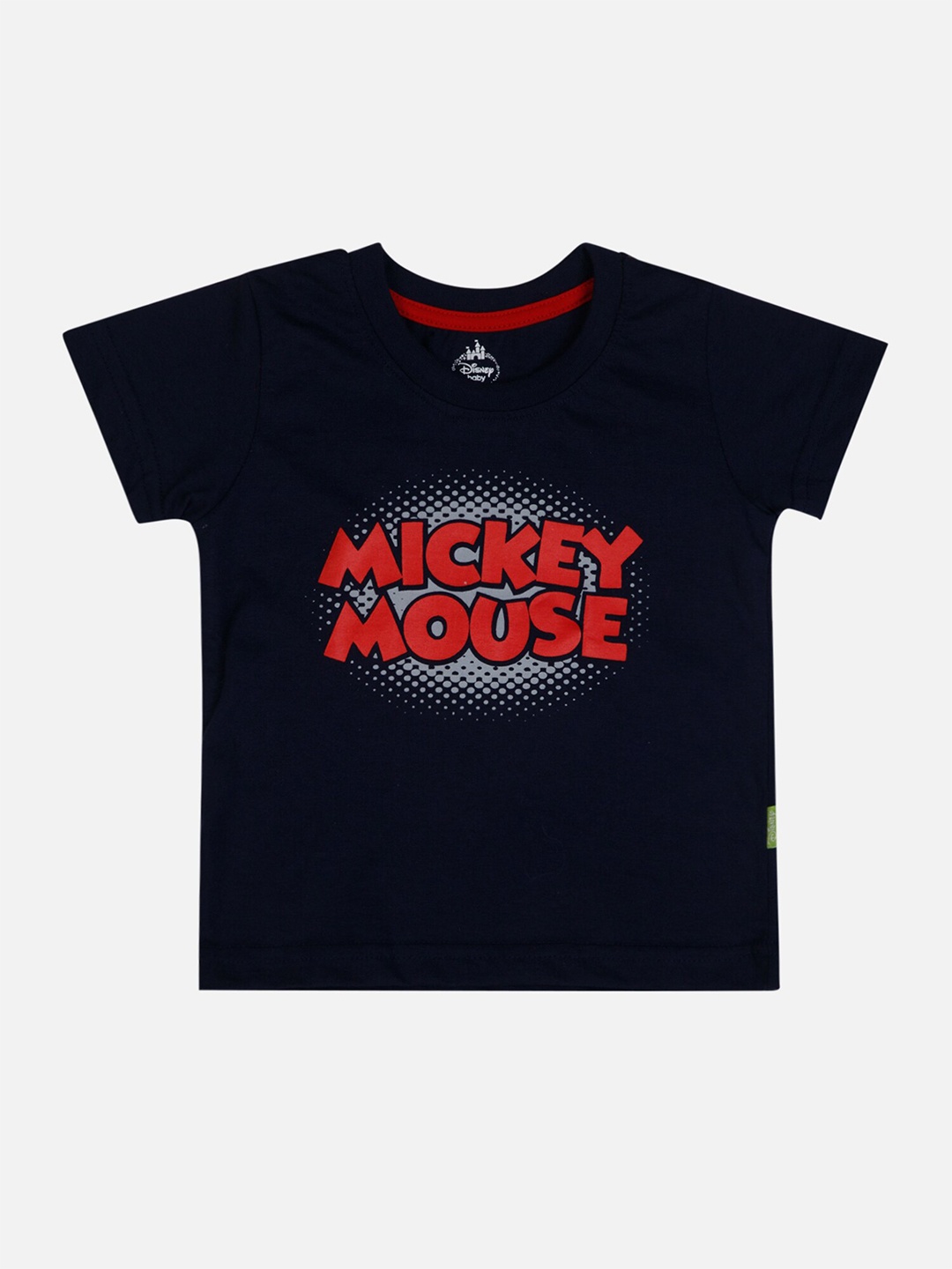 

Bodycare Infant Boys Mickey Mouse Printed Cotton T-shirt, Navy blue