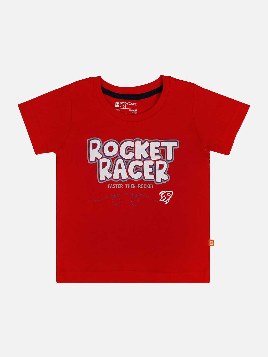 

Bodycare Infant Boys Typography Printed Cotton T-shirt, Red