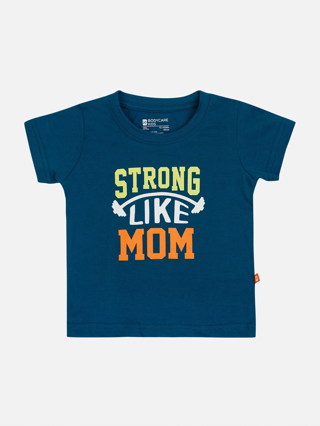 

Bodycare Infant Boys Typography Printed Cotton T-shirt, Blue