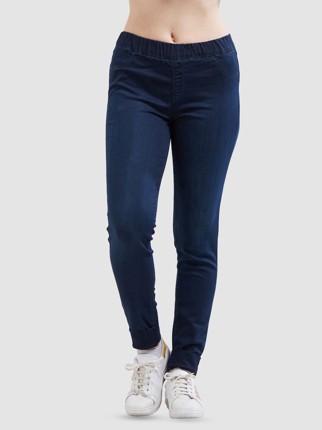 

Kraus Jeans Women Skinny Fit Jeggings, Blue