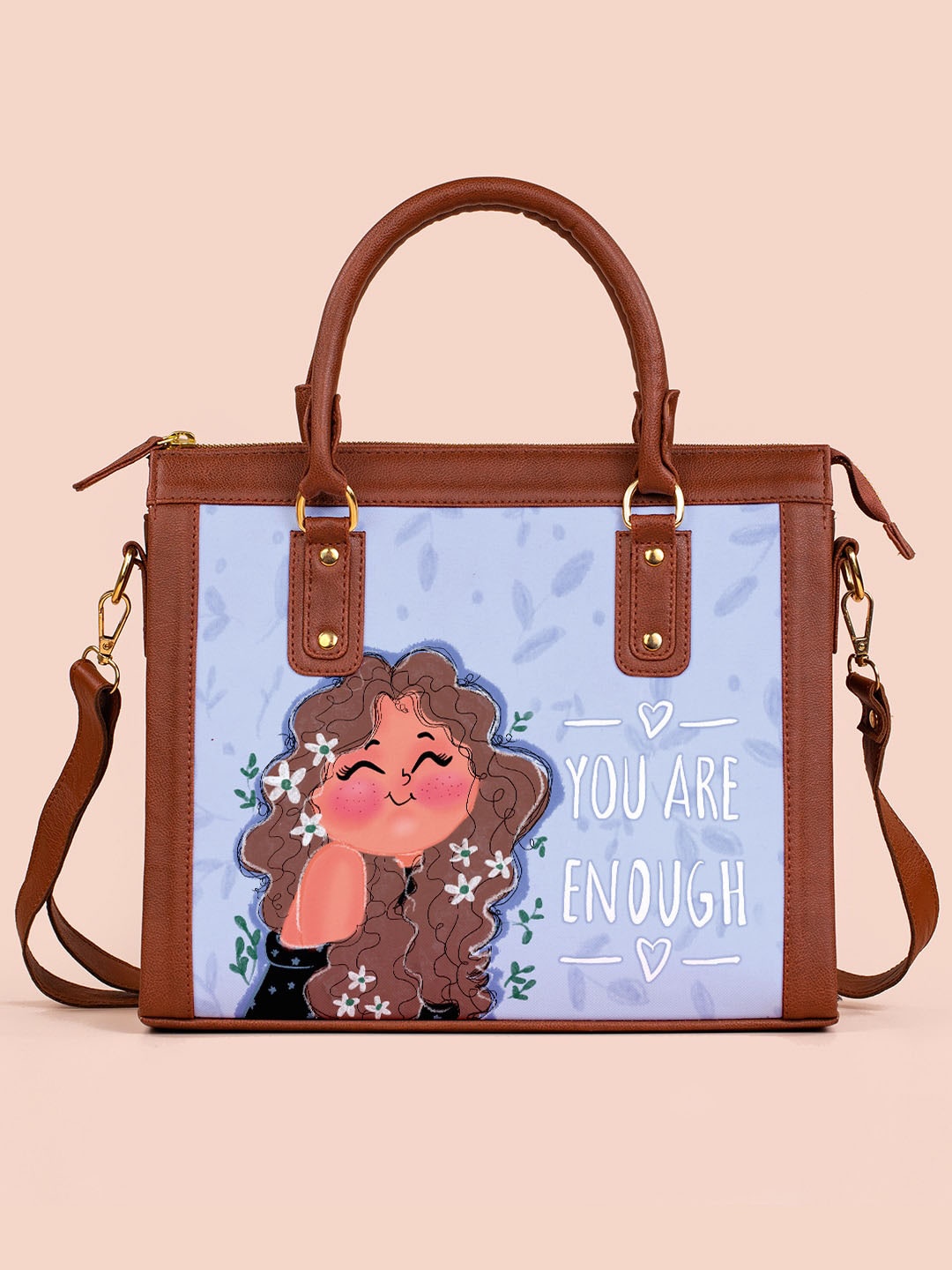 

Kalankit Graphic Printed Shopper Handheld Bag, Blue