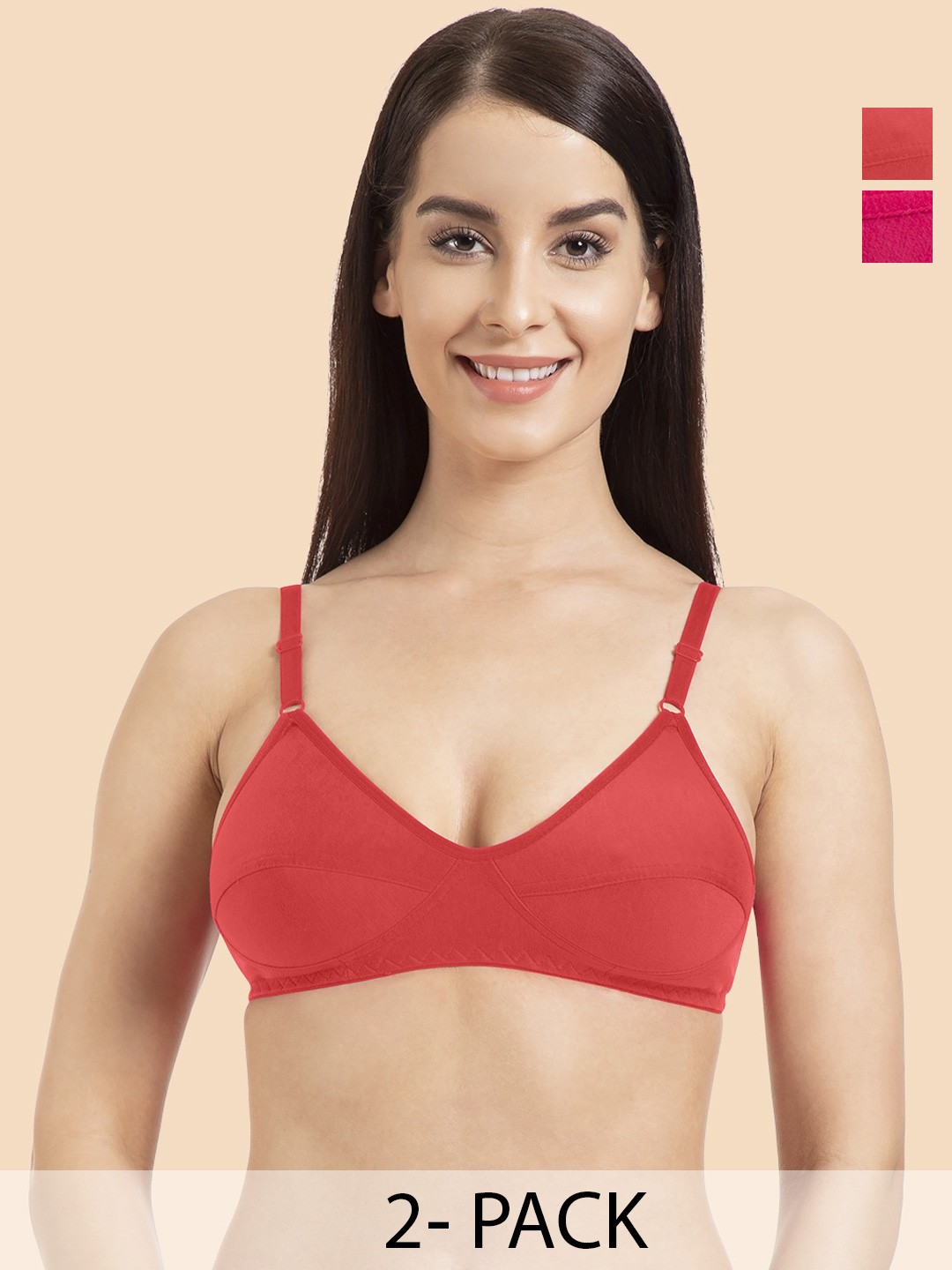 

KOMLI Bra Full Coverage, Pink