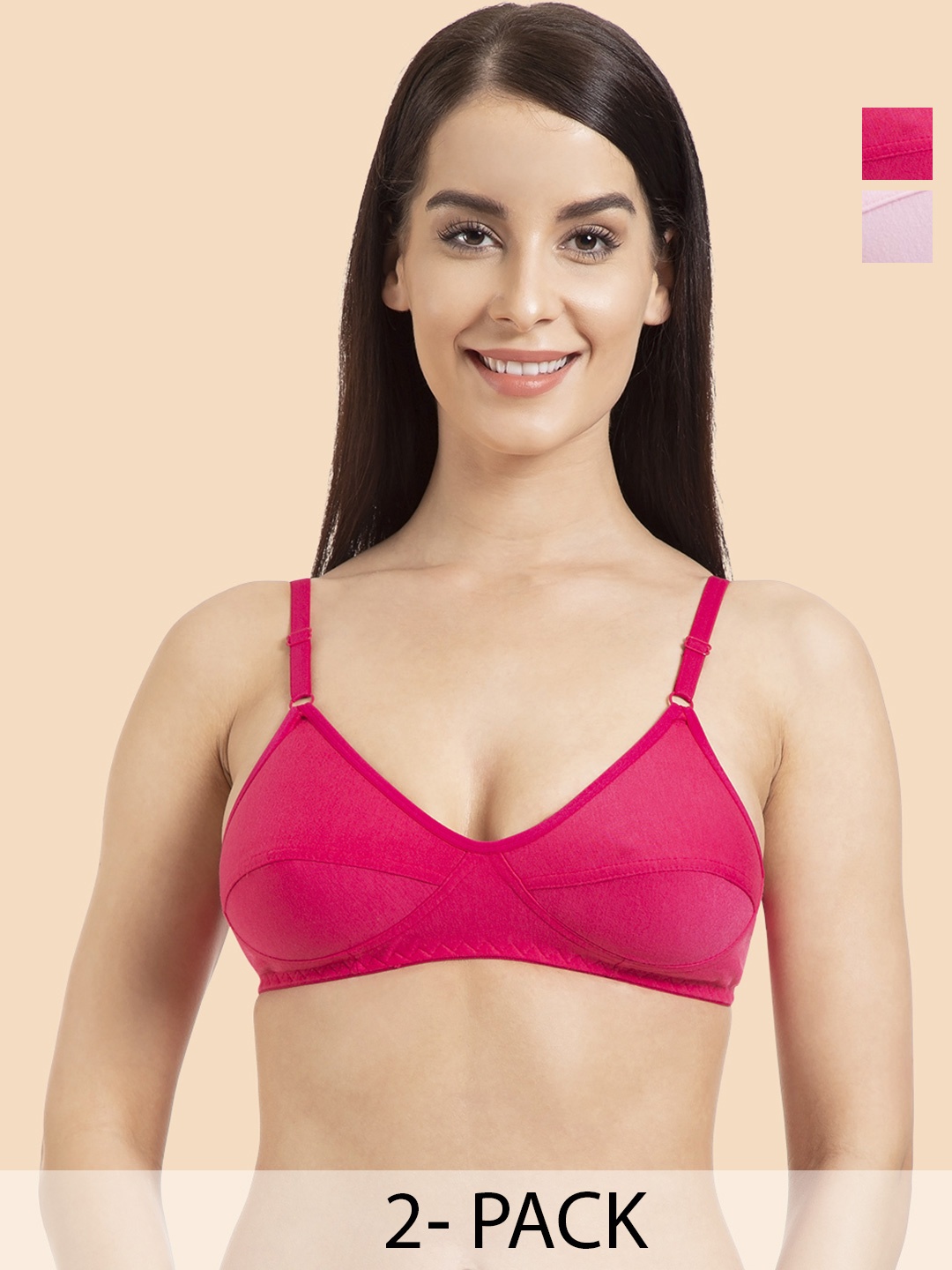 

KOMLI Bra Full Coverage, Pink