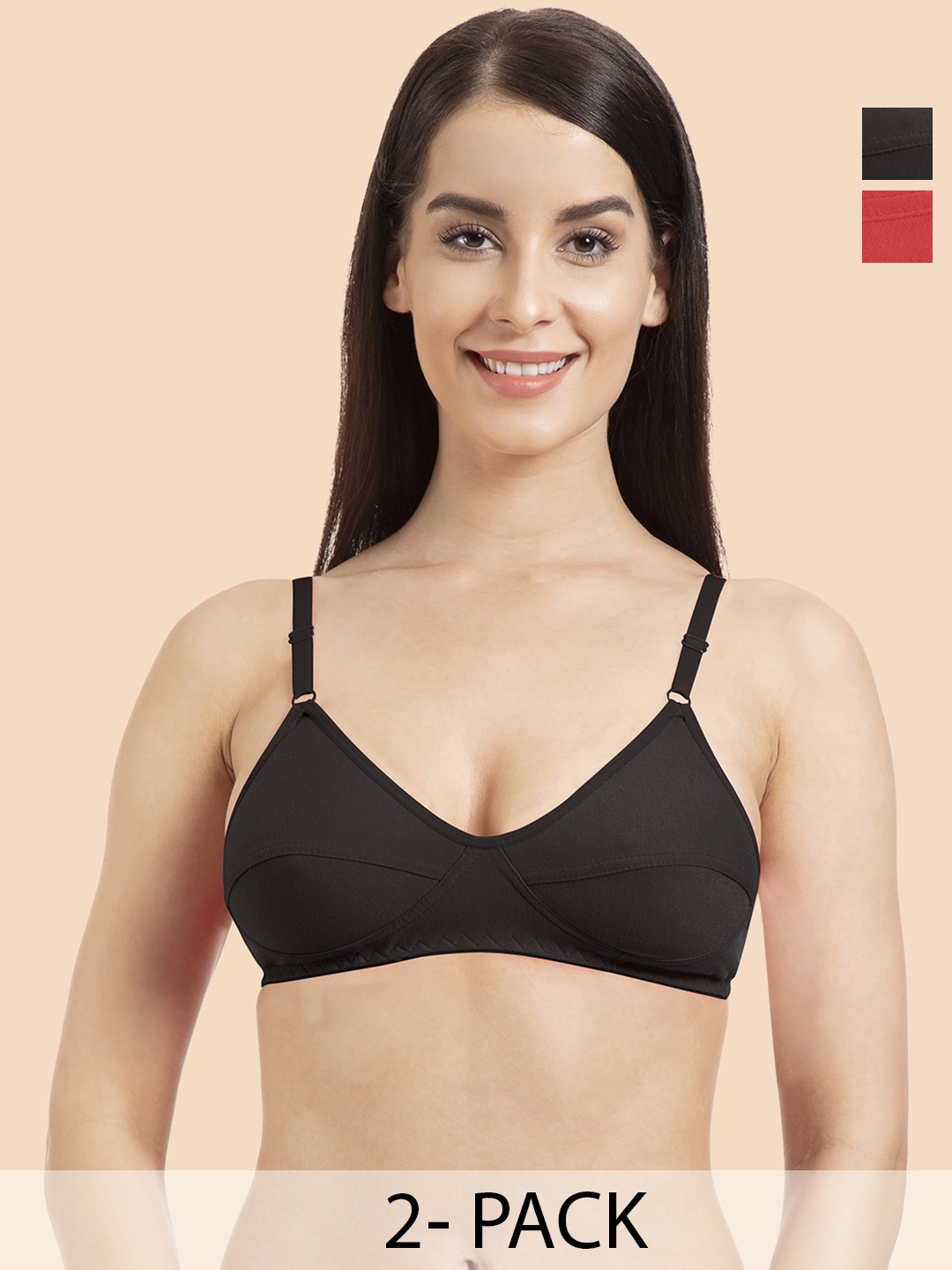 

KOMLI Bra Full Coverage, Black