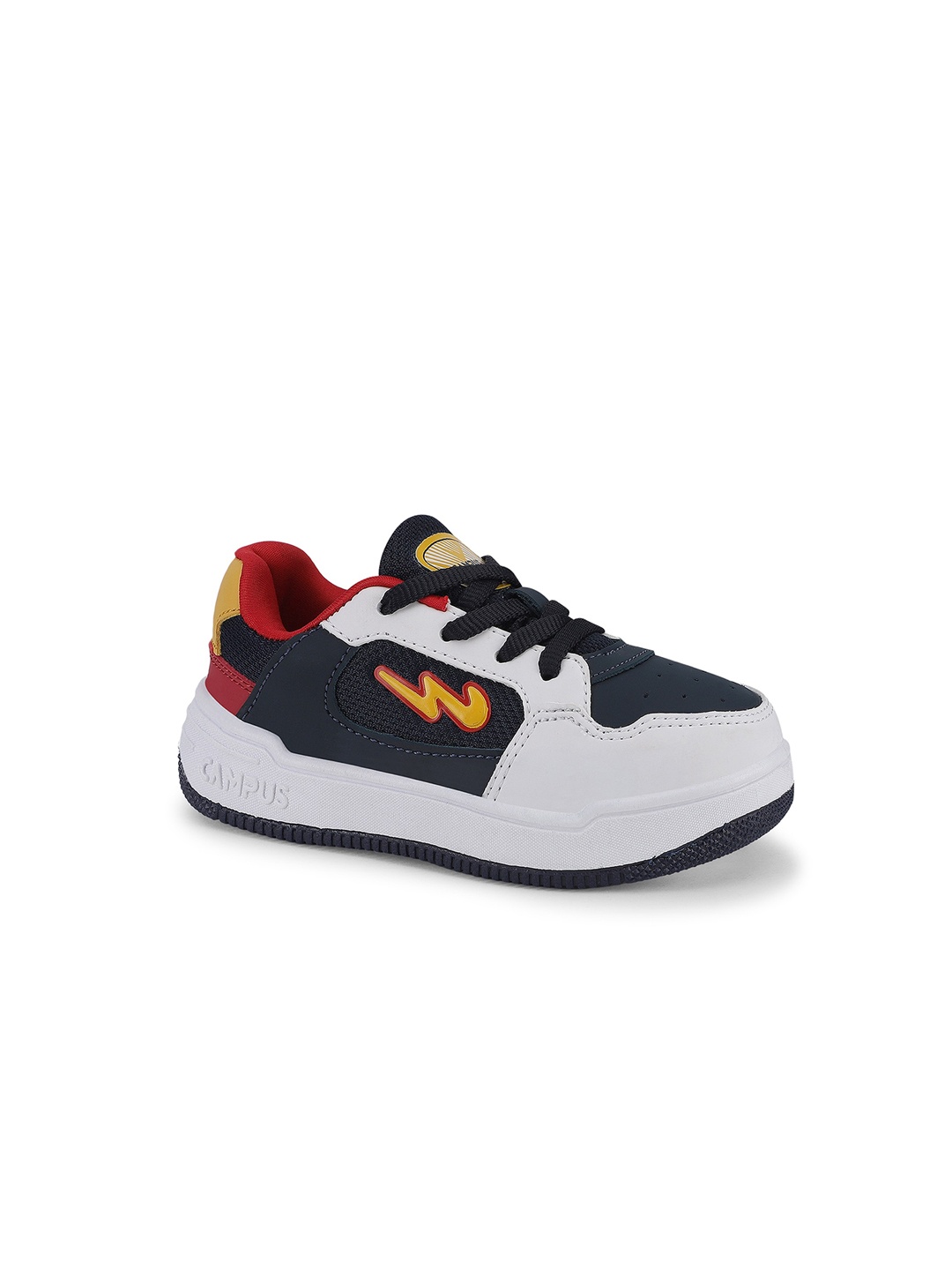 

Campus Kids Colourblocked Lightweight Sneakers, Navy blue